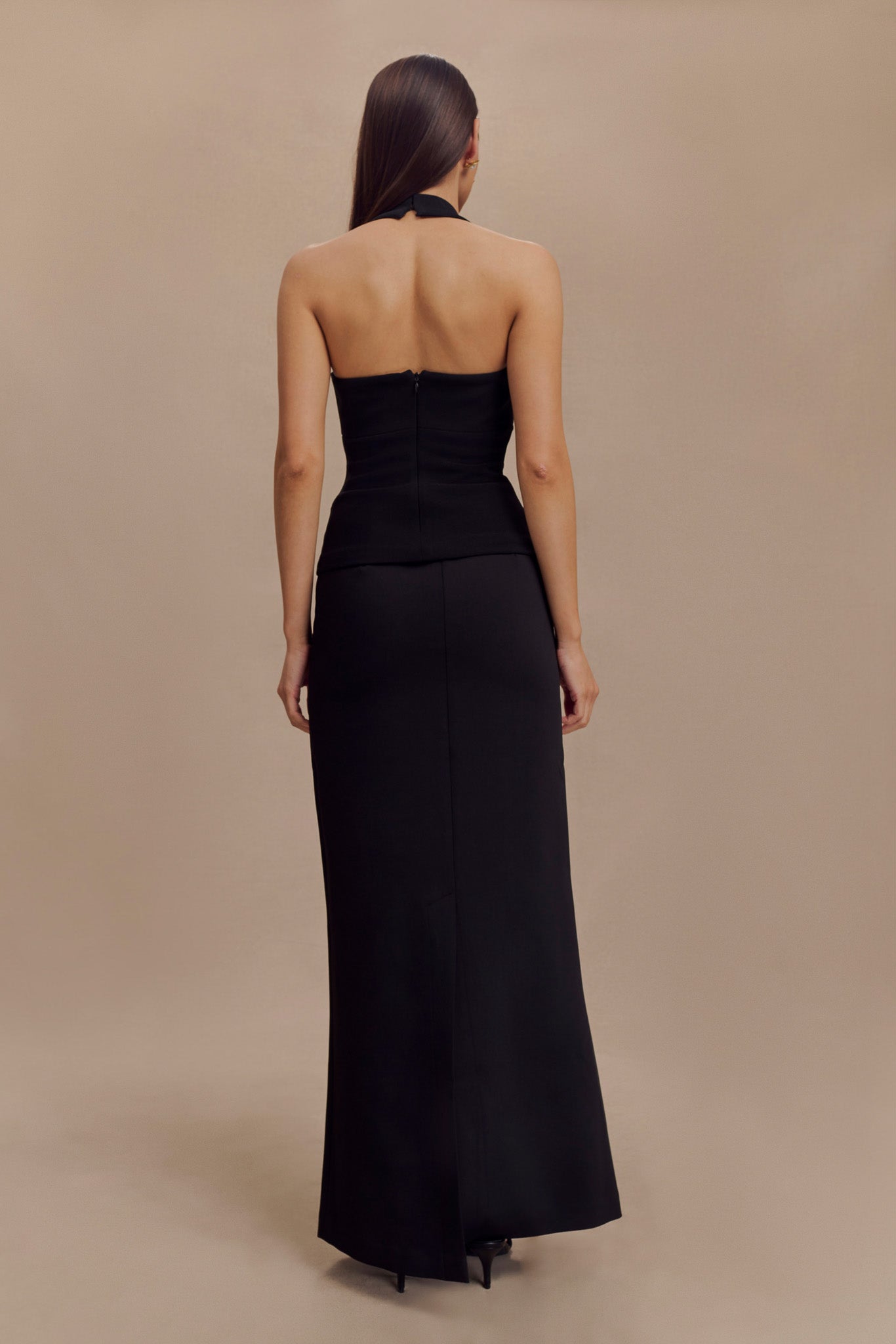 Amelita Suiting Halter Top - Black #5