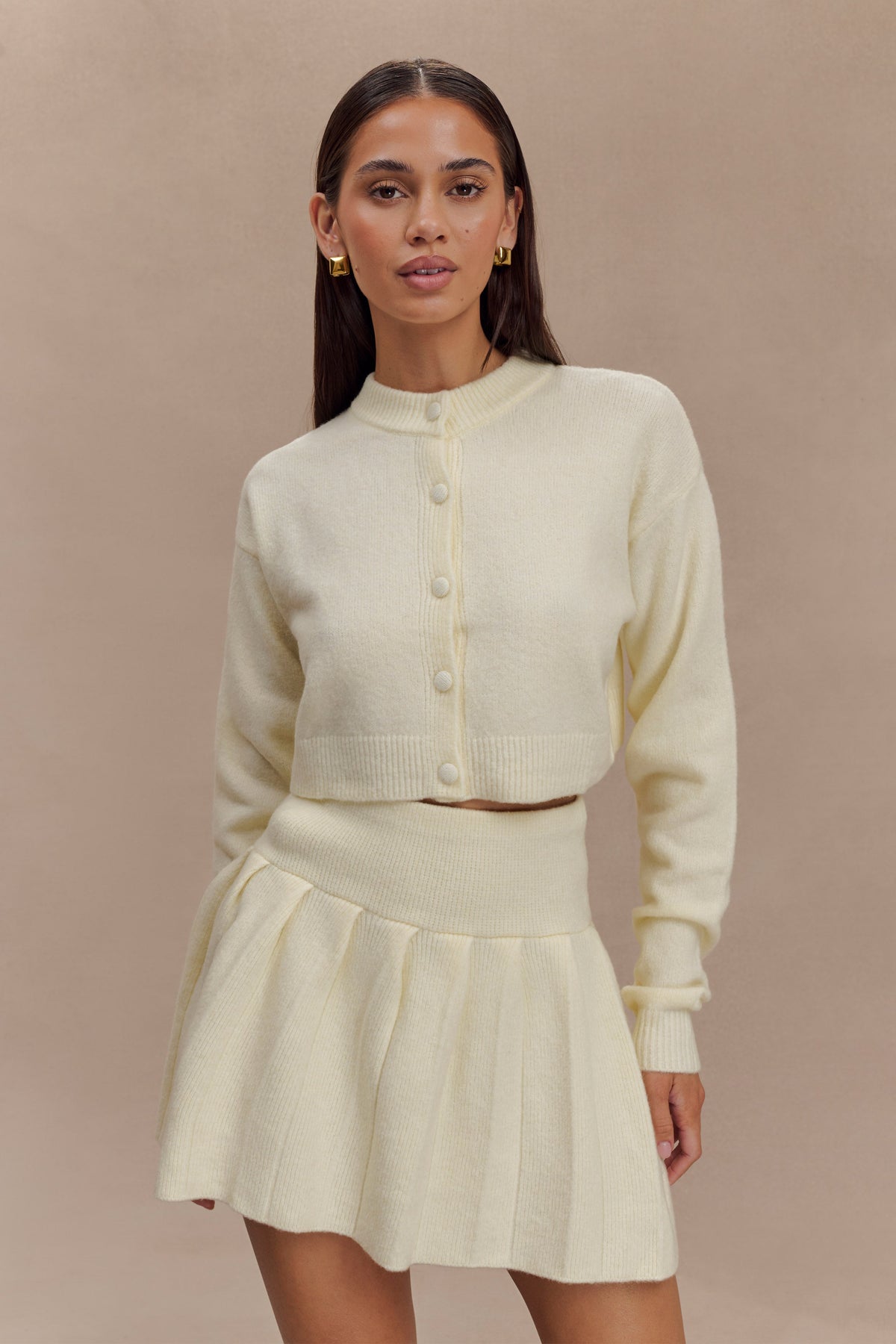 Shelby Knit Cardigan - Ivory Marle #2