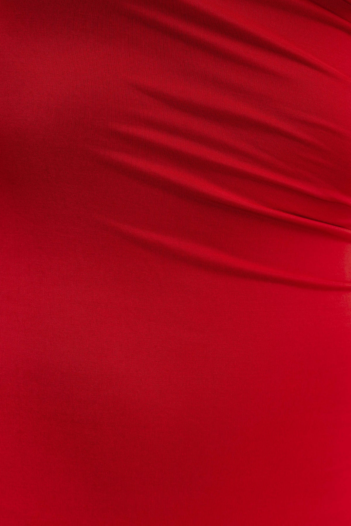 Cassandra Off Shoulder Slinky Maxi Dress - Red #8