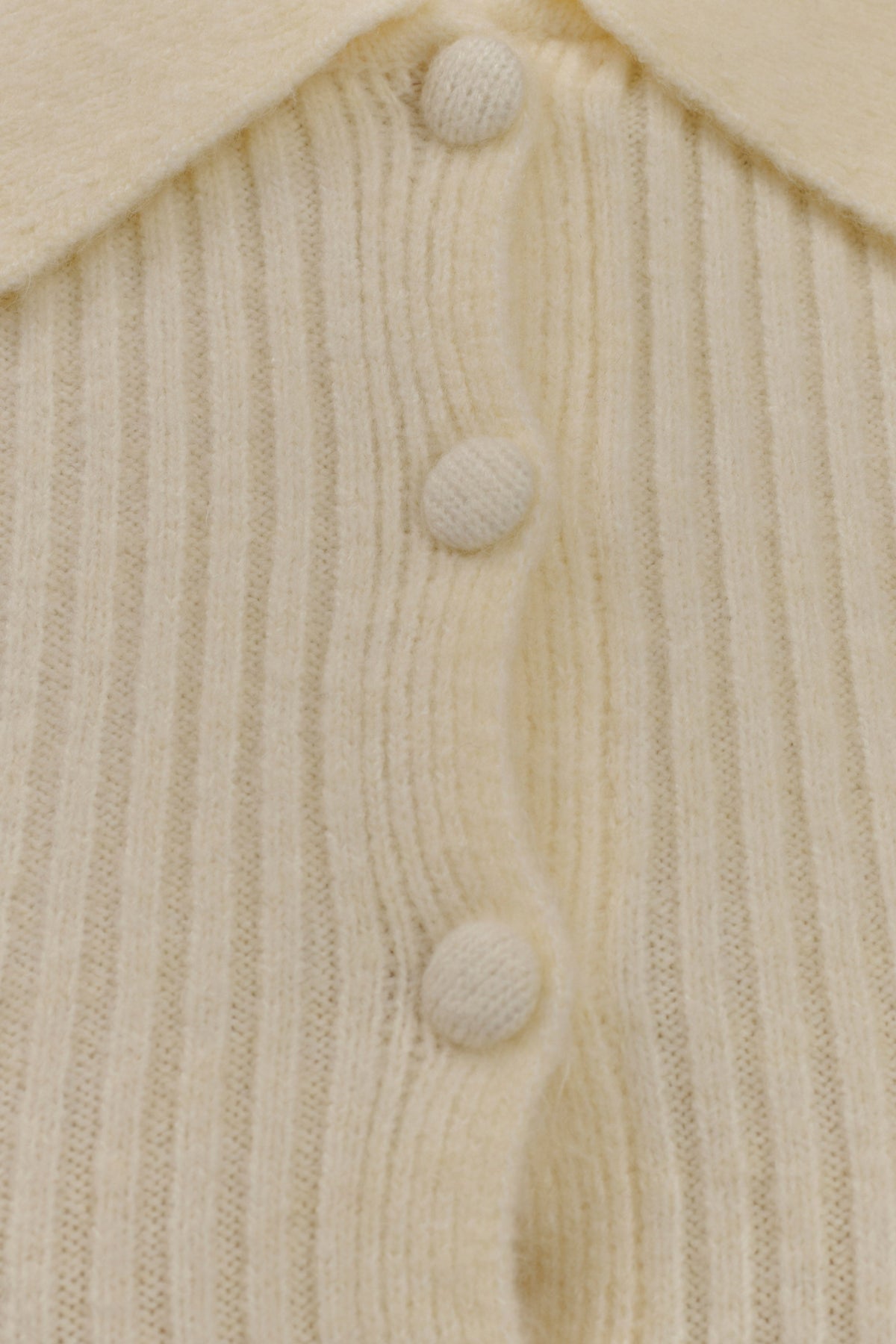 Erin Long Sleeve Button Cardigan - Ivory Marle #6