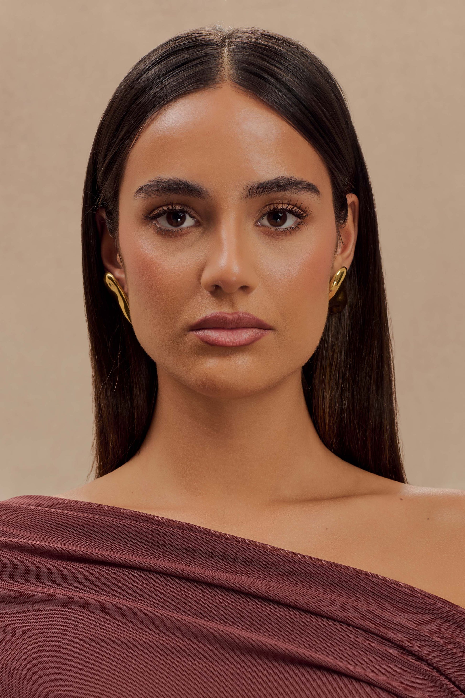 Alicia Horizontal Earrings - Gold #5