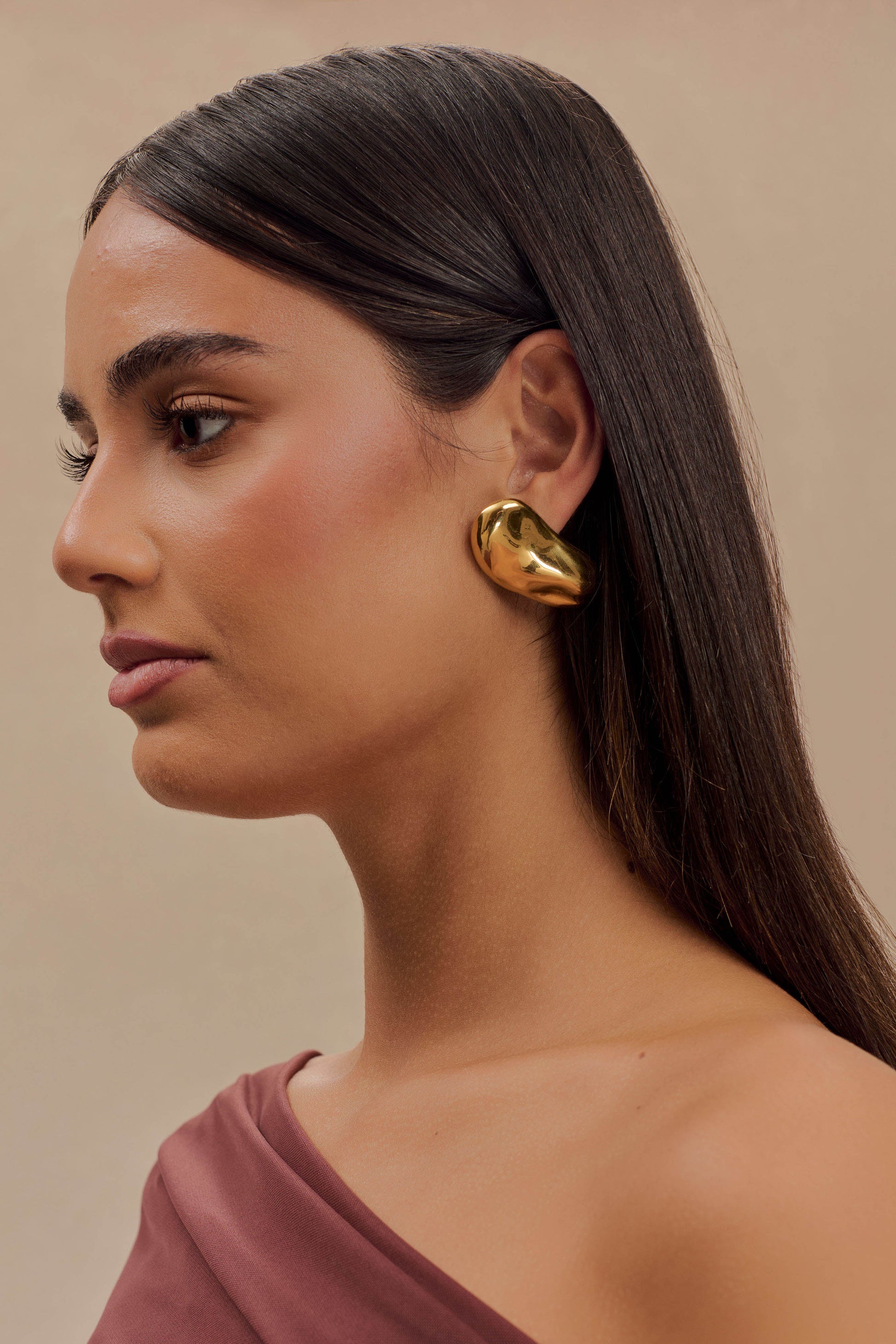 Alicia Horizontal Earrings - Gold #6