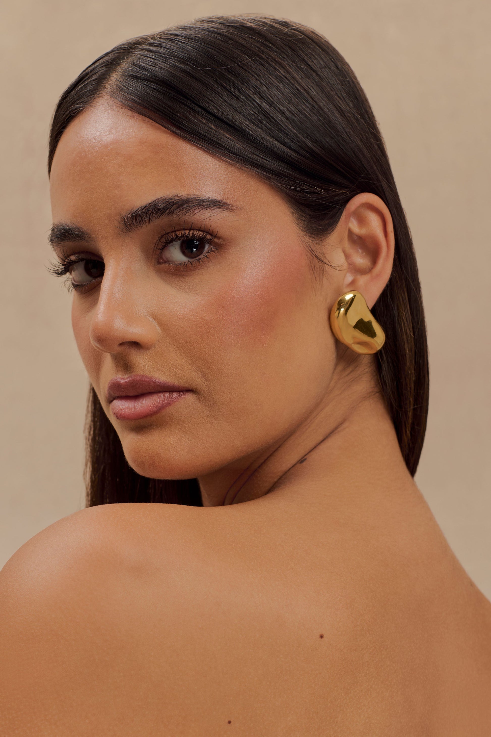 Alicia Horizontal Earrings - Gold #2