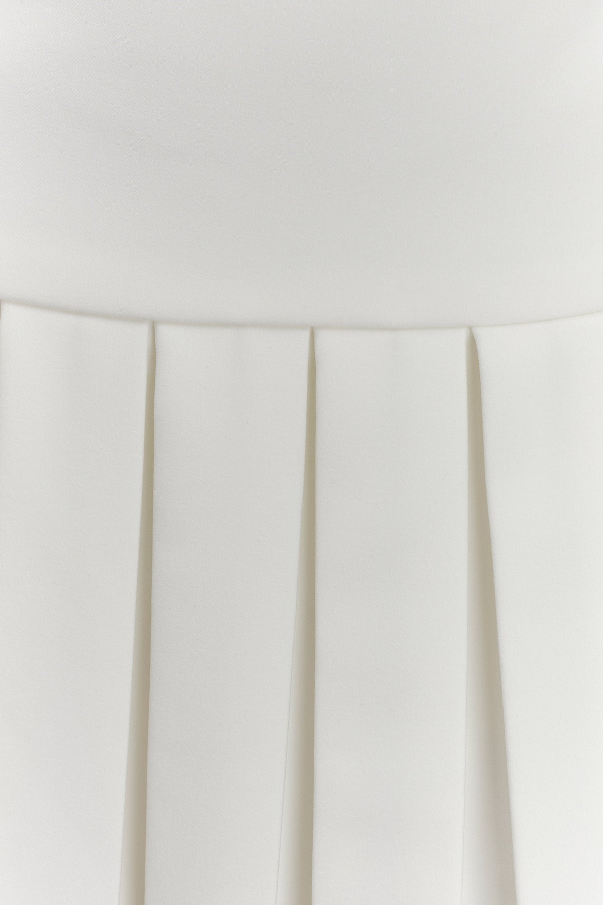 Naya Pleated Mini Dress With Ties - White #7