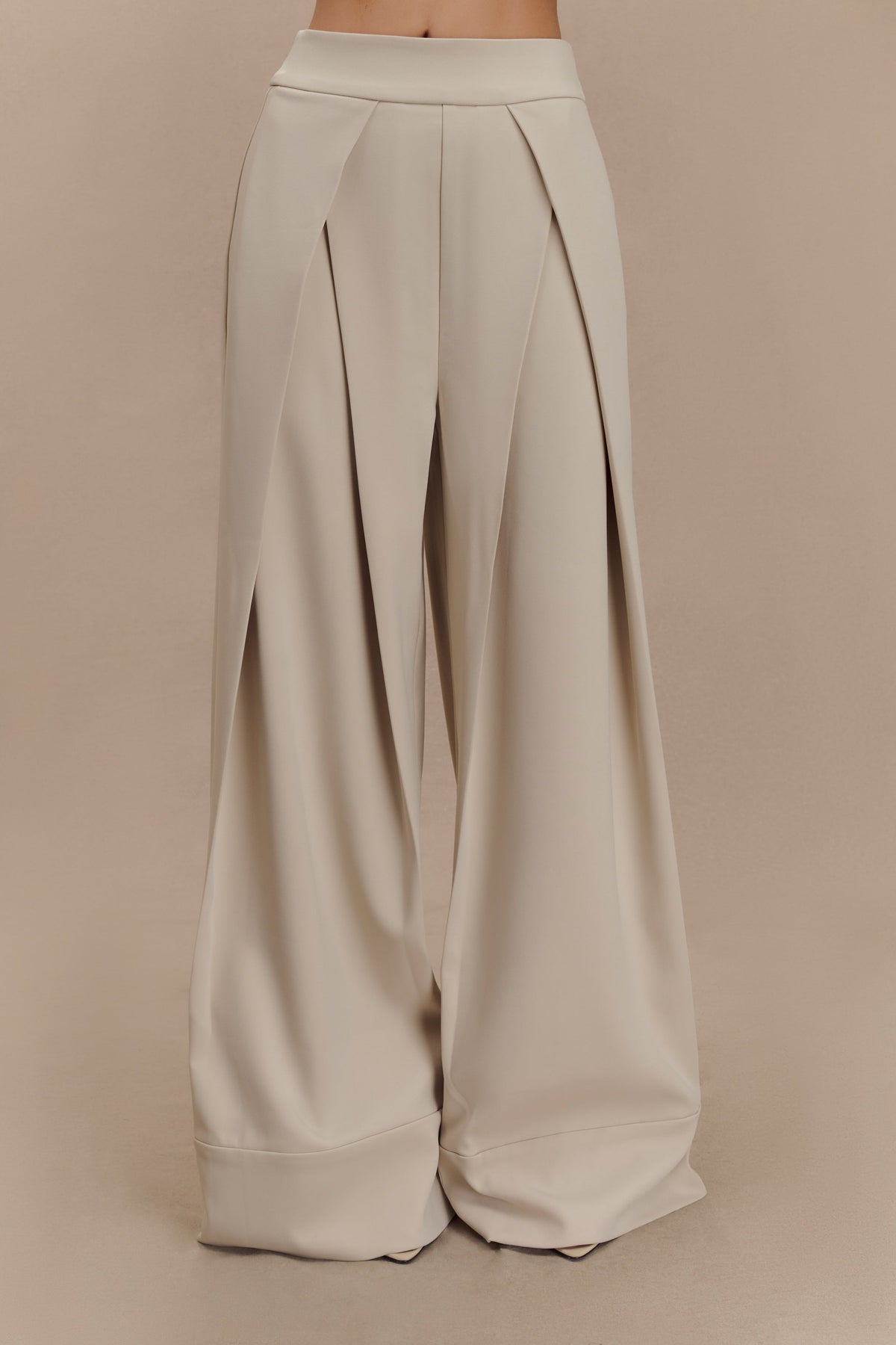 Katarina Wide Leg Suiting Pants - Sand #2