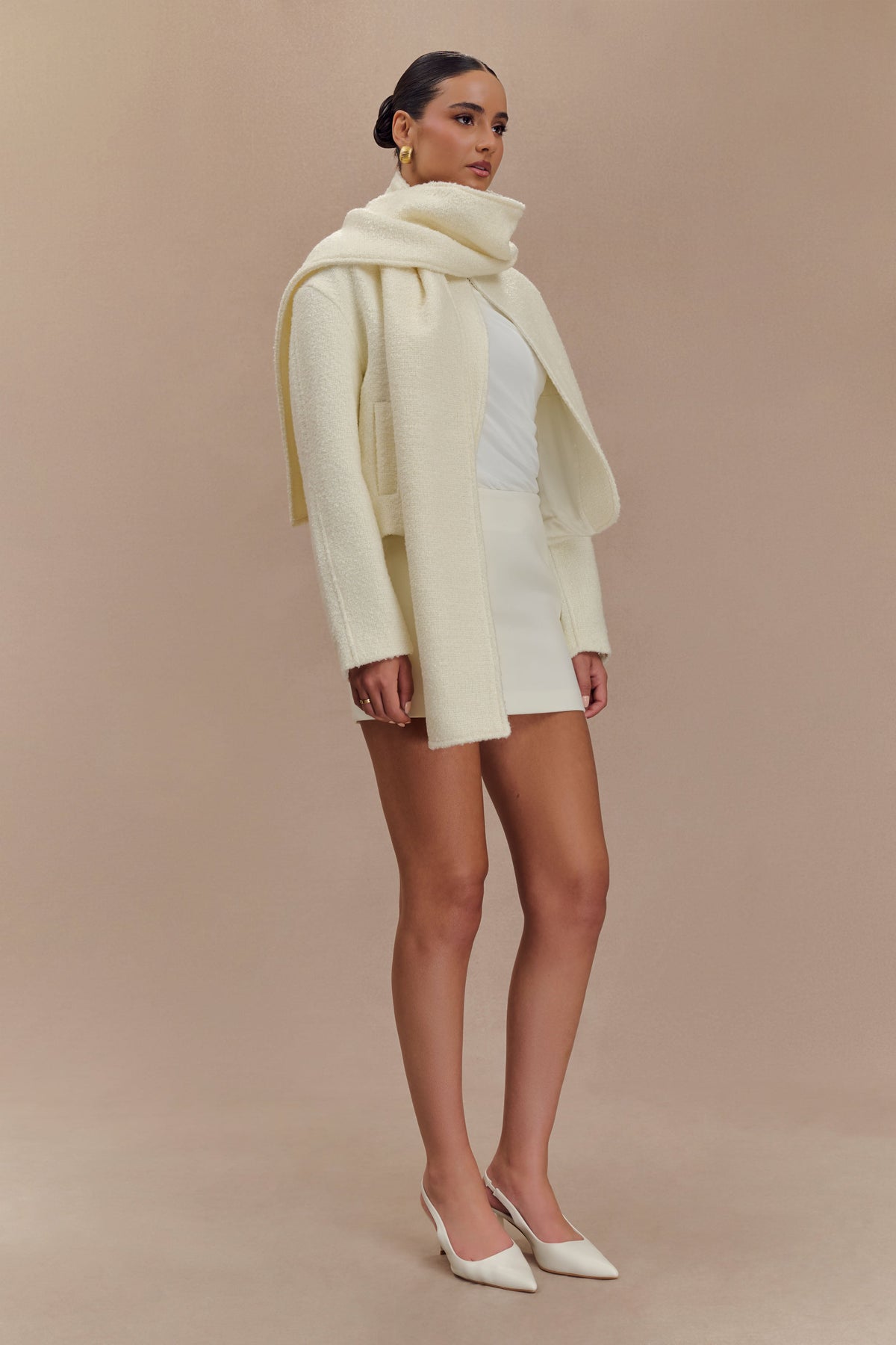 Bree Scarf And Jacket - Ivory #5