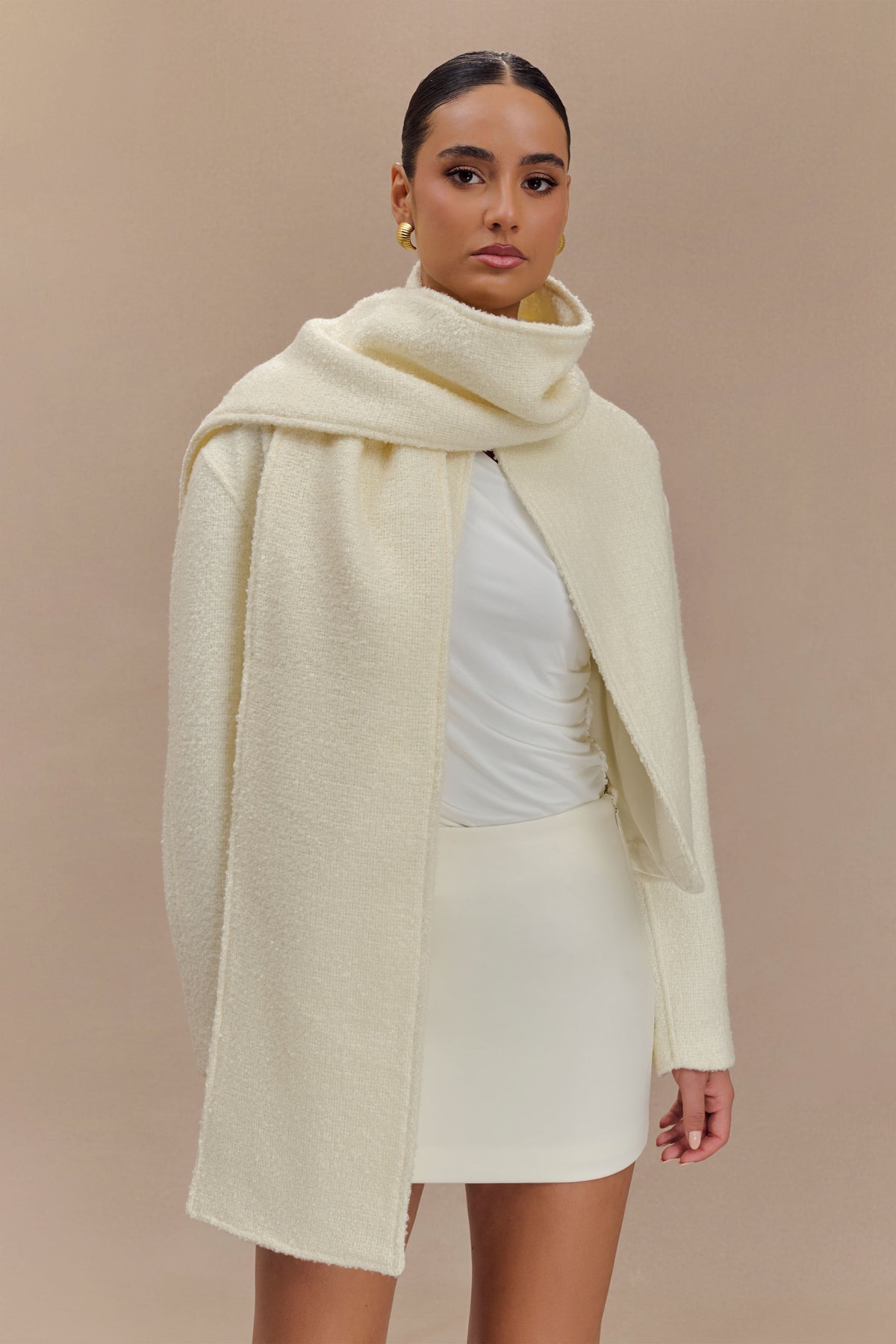 Bree Scarf And Jacket - Ivory #6