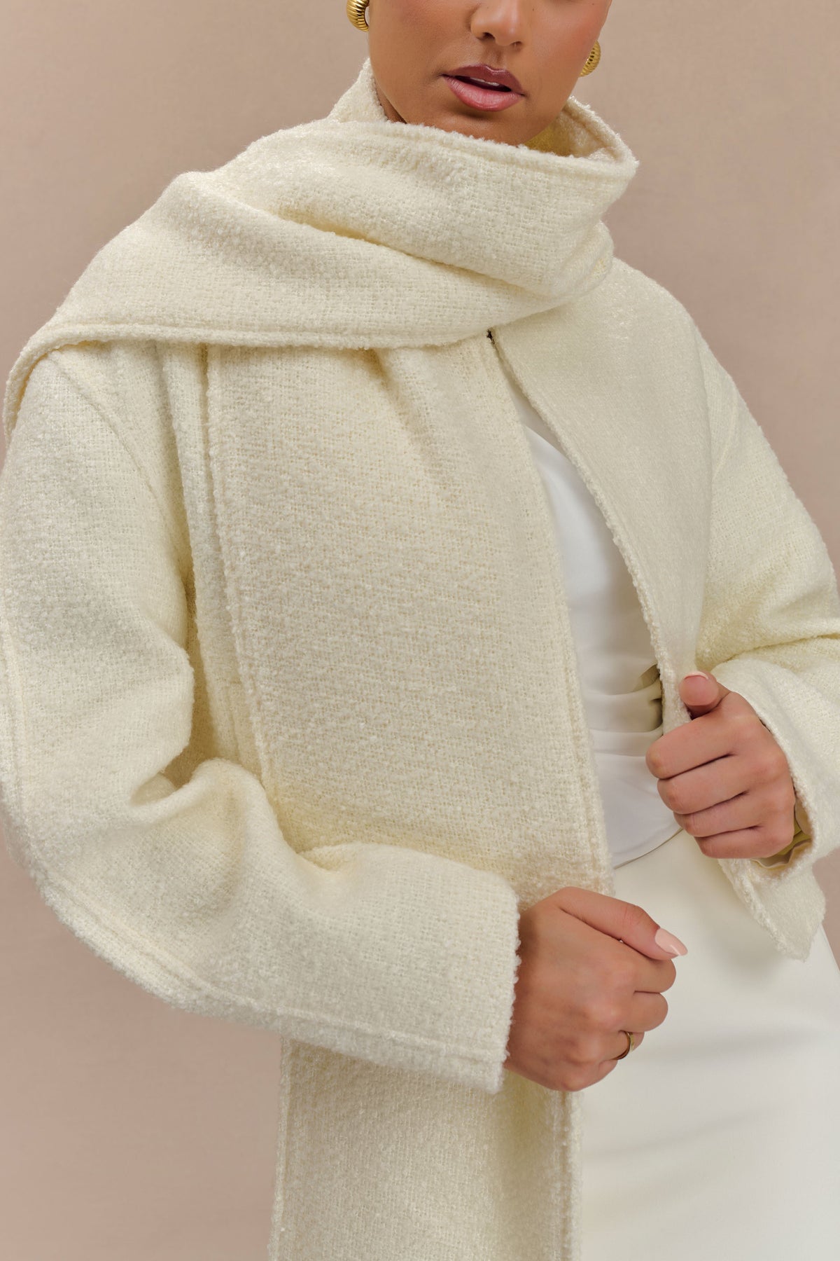 Bree Scarf And Jacket - Ivory #4