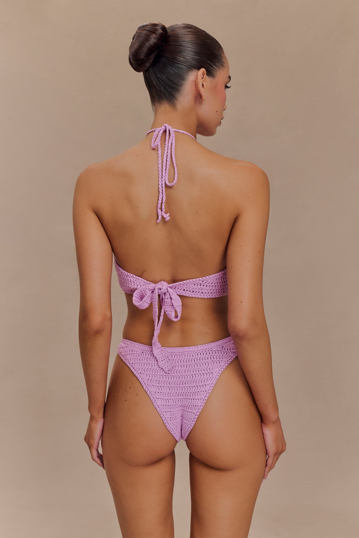 River Floral Crochet Bikini Top - Lilac #2