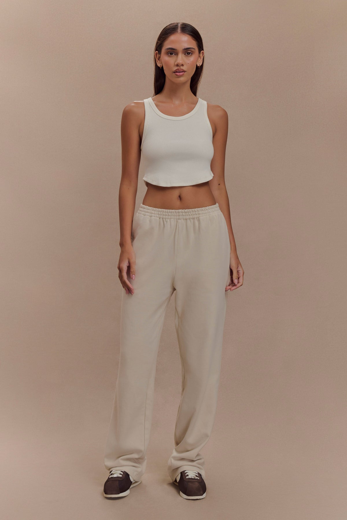 Morgana Ribbed Tank Top - White #7