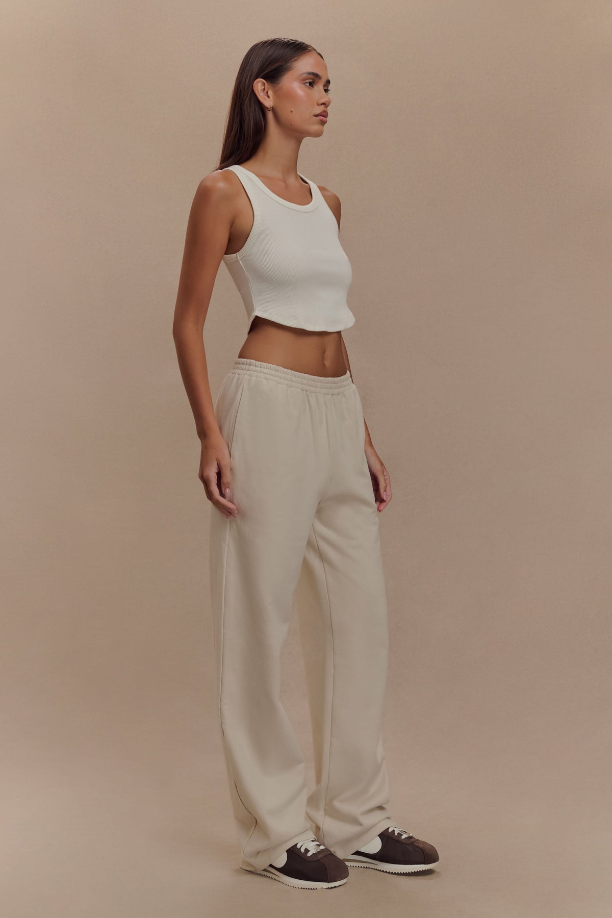 Morgana Ribbed Tank Top - White #5