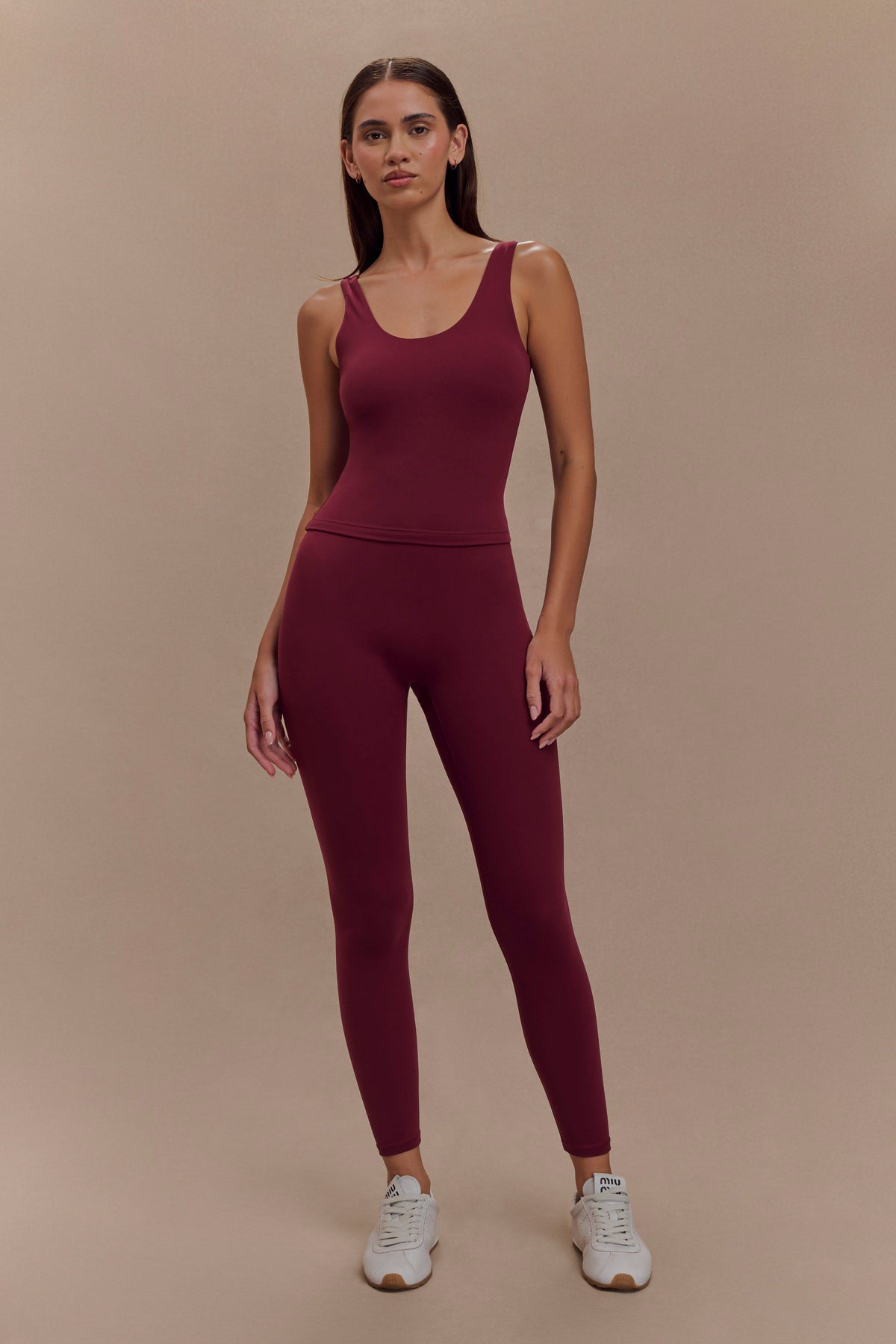 Callie Active Leggings - Burgundy #5