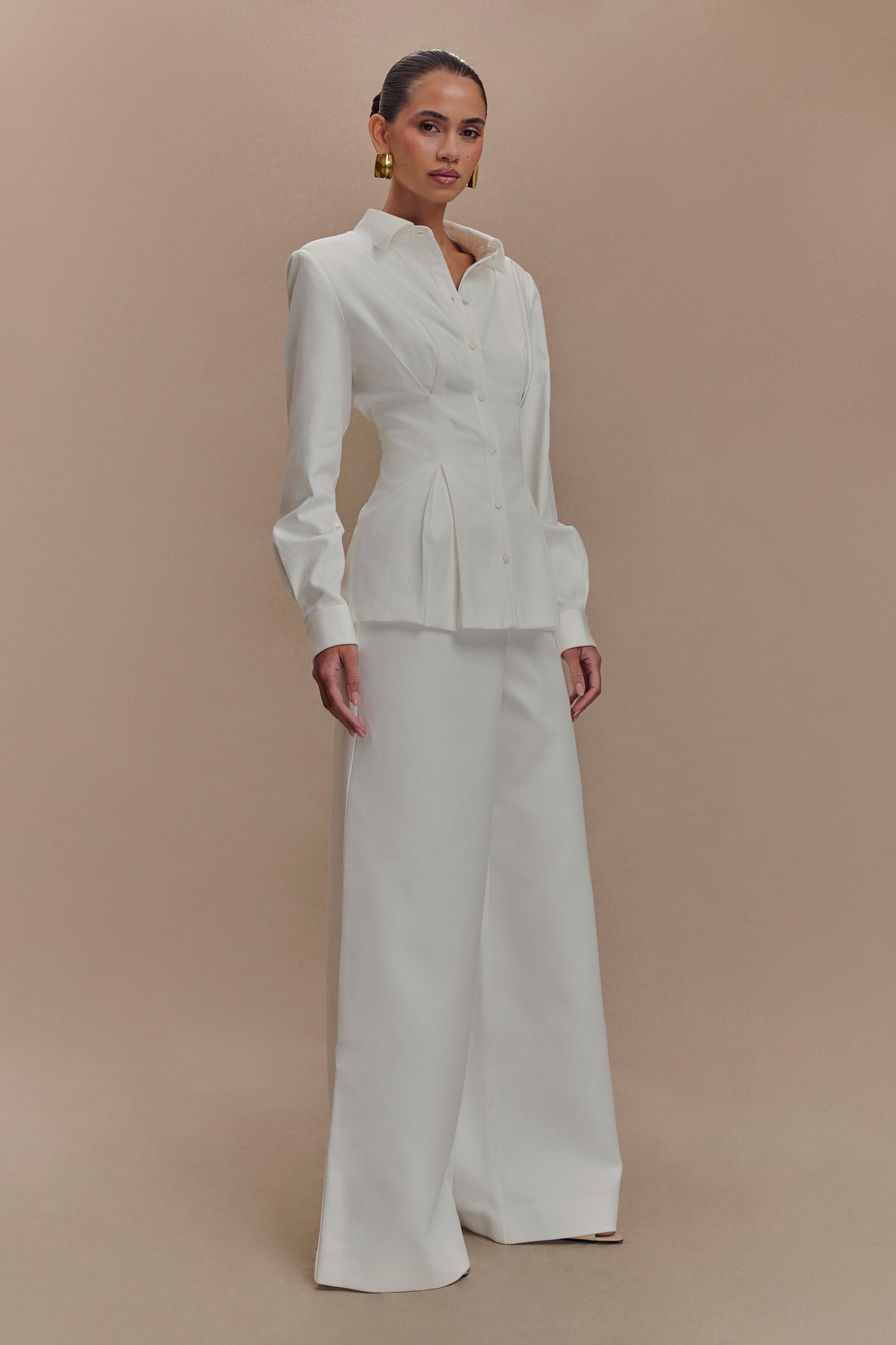 Rhia Oversized Shirt - White #6