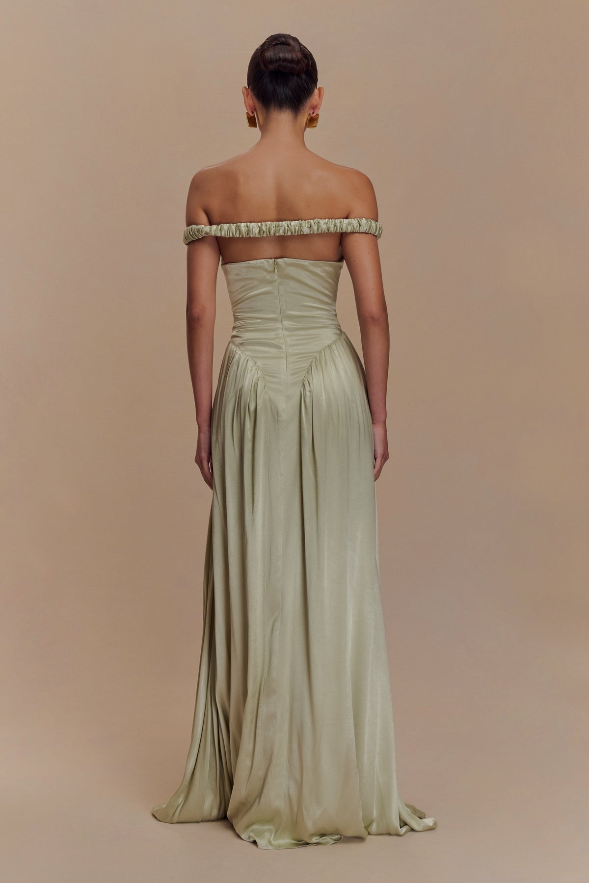 Coco Dropped Waist Maxi Dress - Sage #5