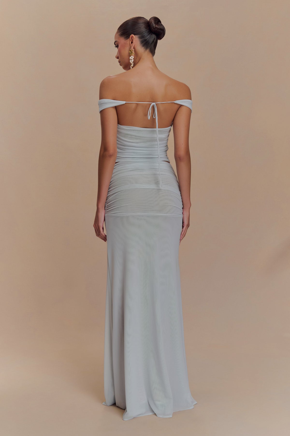 Brooklyn Mesh Crop Top - Pale Blue #7