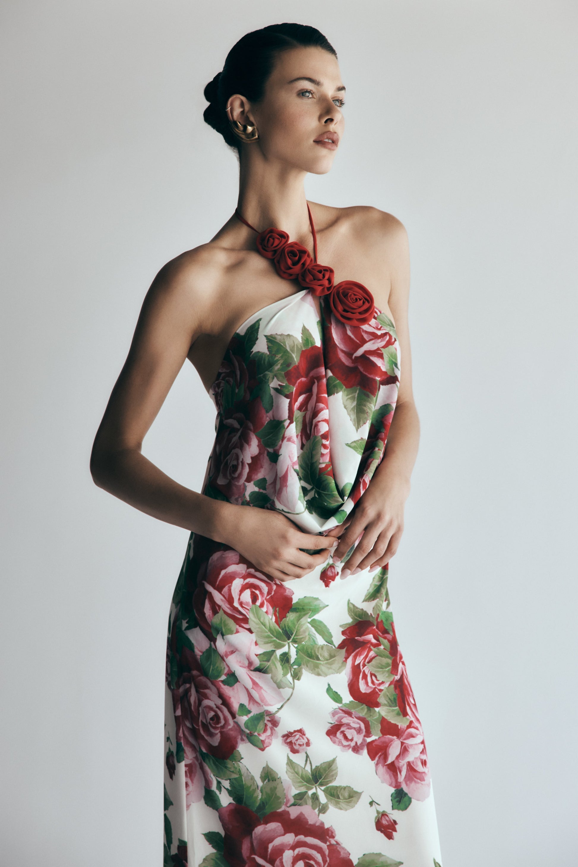 Rosalia Cowl Neck Maxi Dress - Sonia Rose Print #11