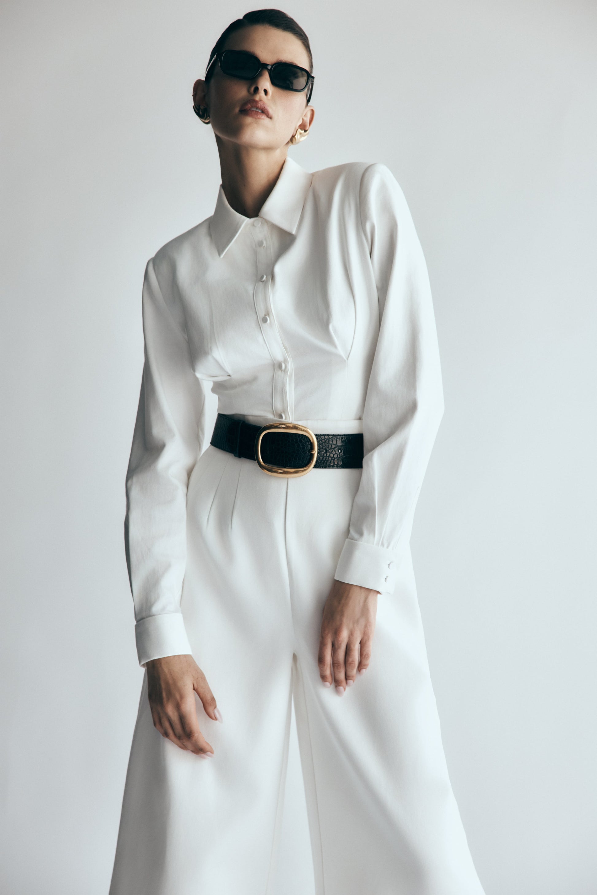 Rhia Oversized Shirt - White #3