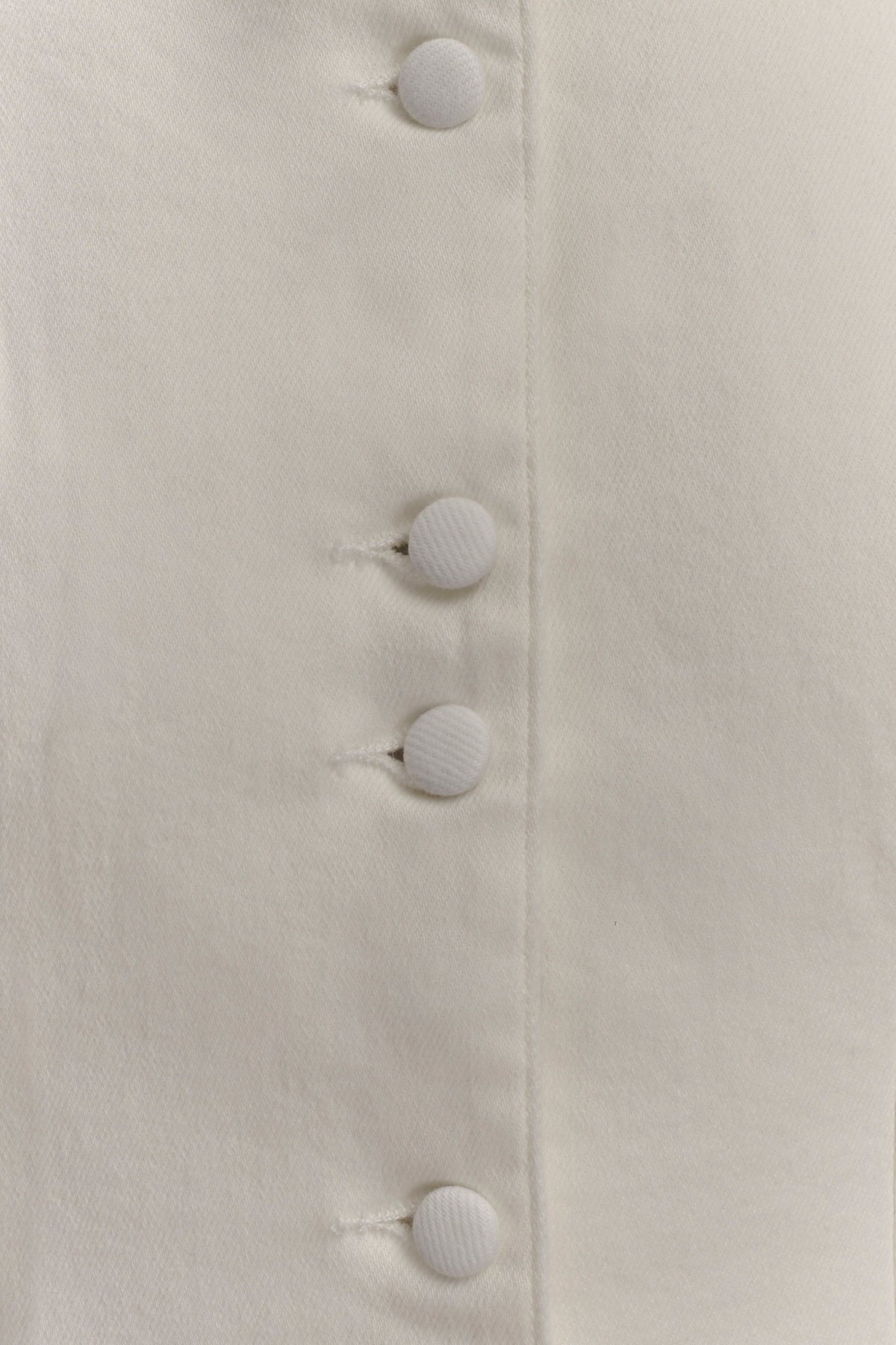 Reyna Denim Midi Dress - White #6