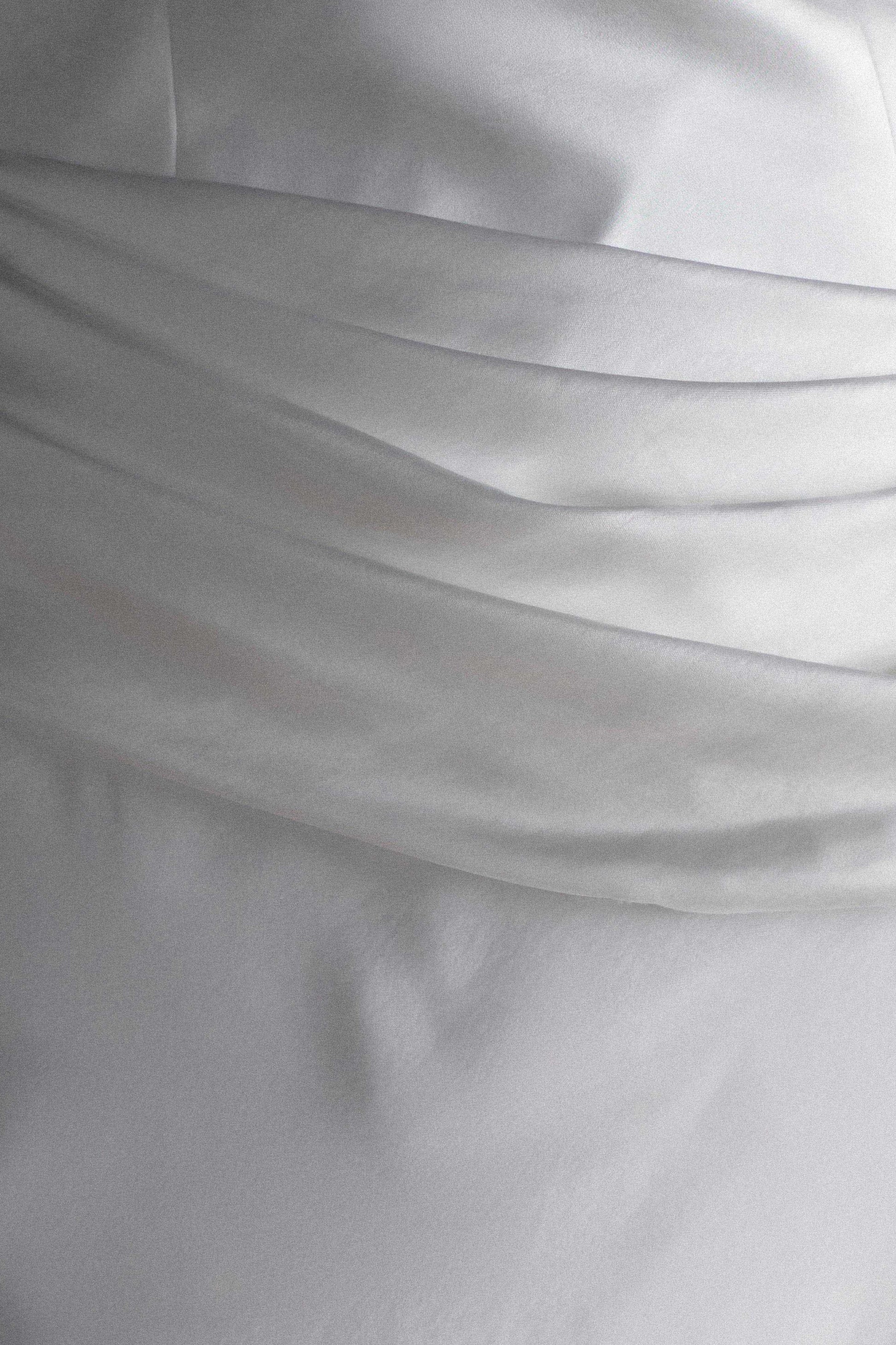 Jasmine Strapless Satin Maxi Dress - White #8