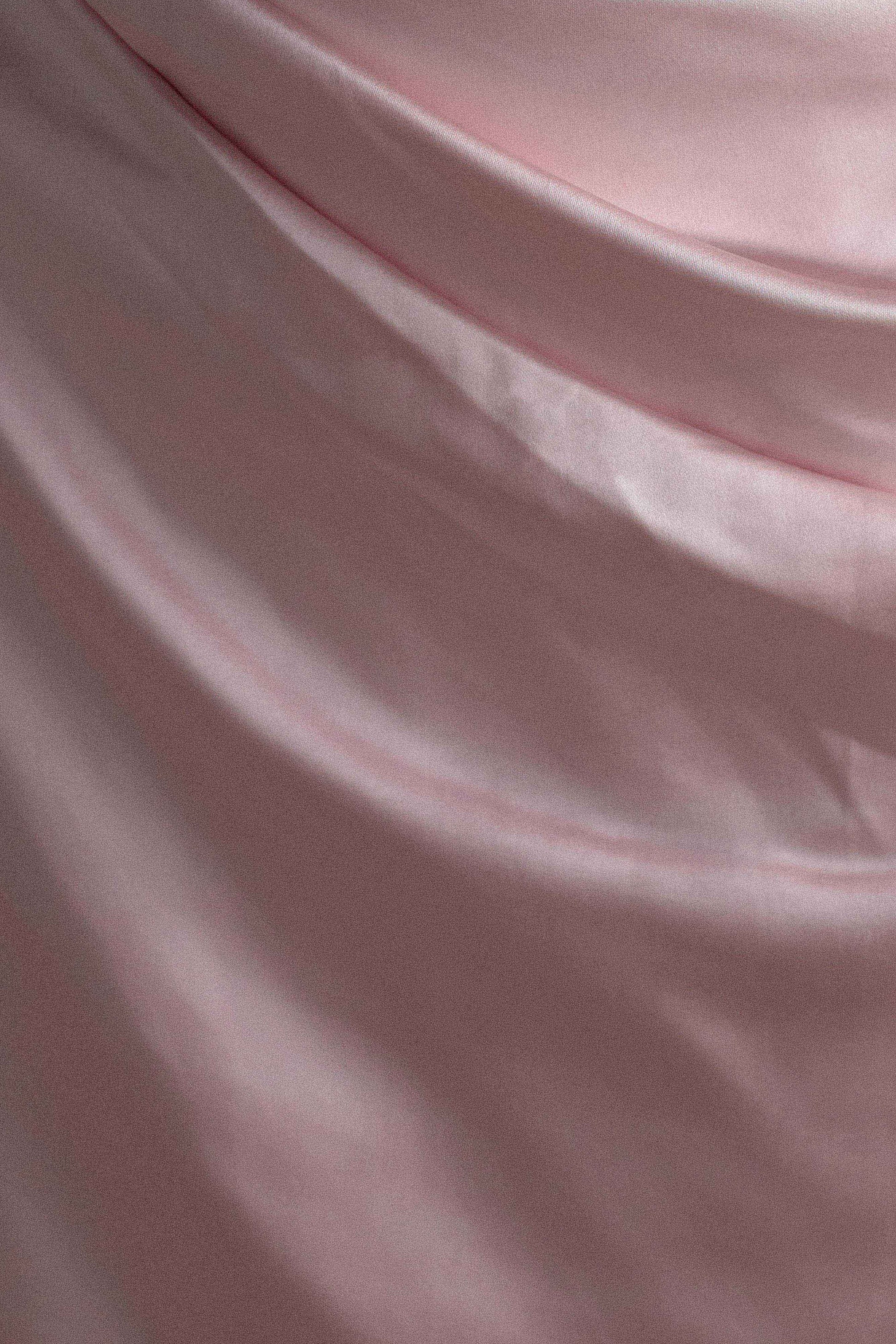 Dalia Off Shoulder Satin Maxi Dress - Soft Pink #13