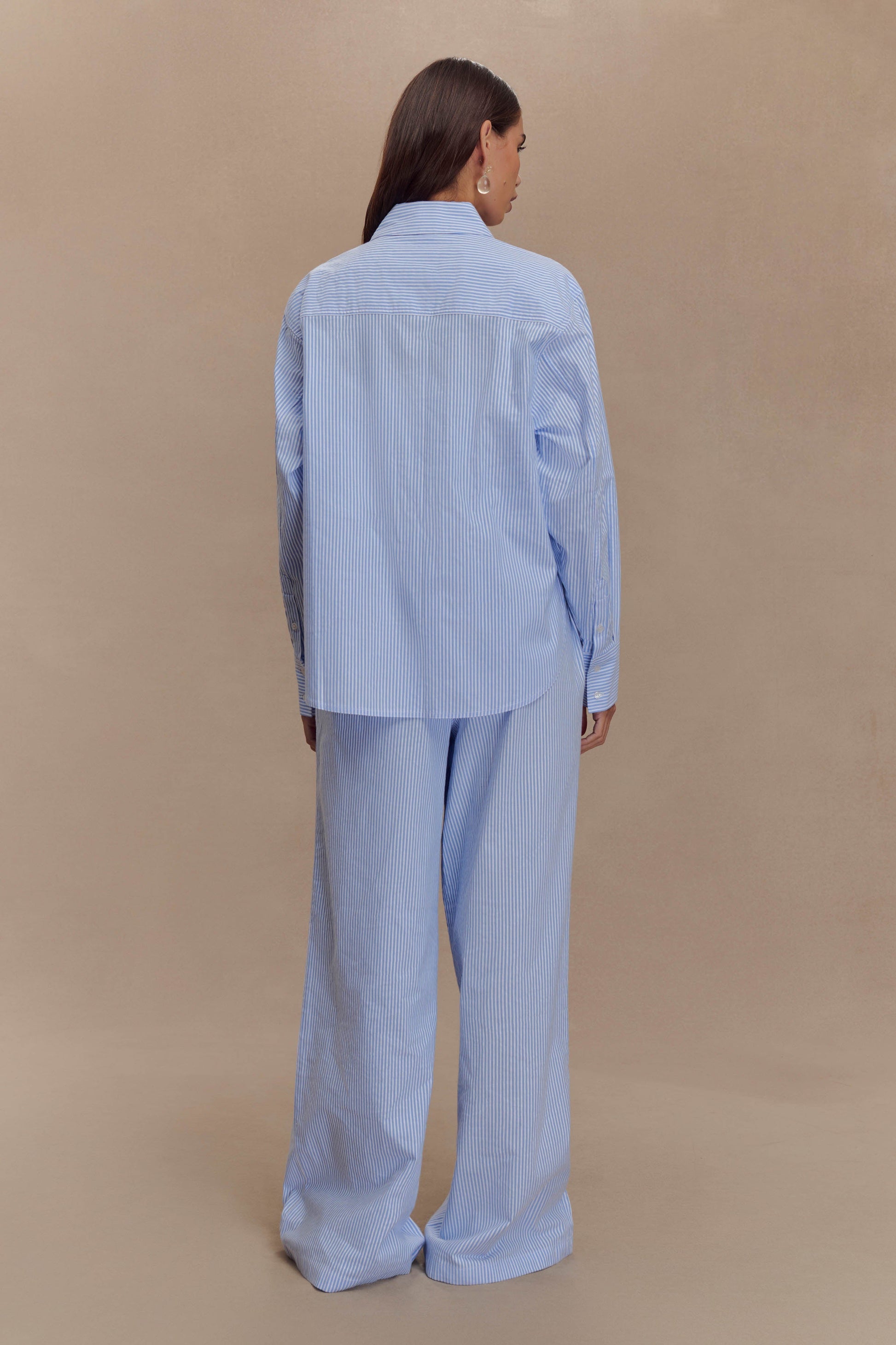 Hansen Oversized Shirt - Blue Pinstripe #6