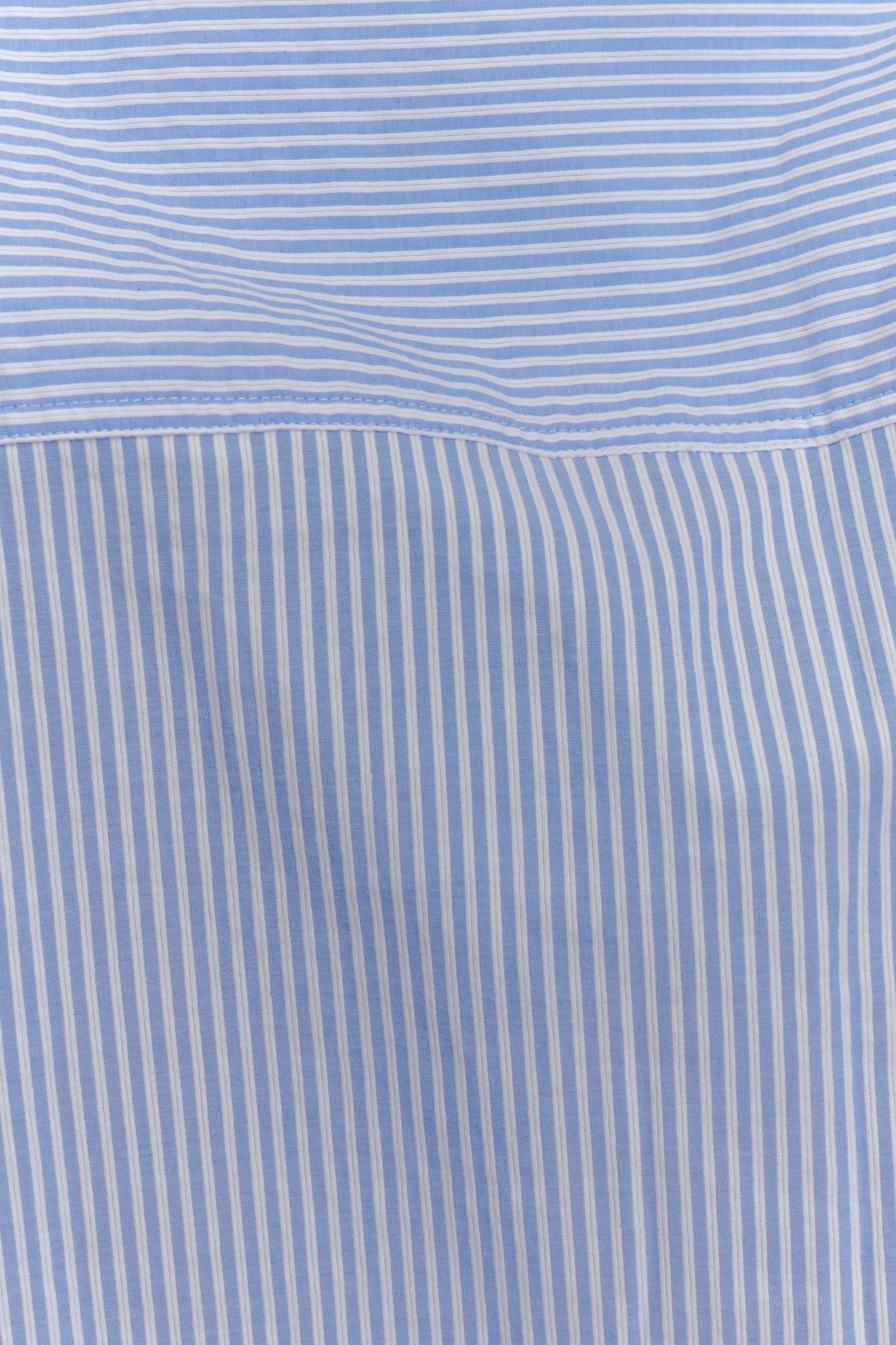 Hansen Oversized Shirt - Blue Pinstripe #9