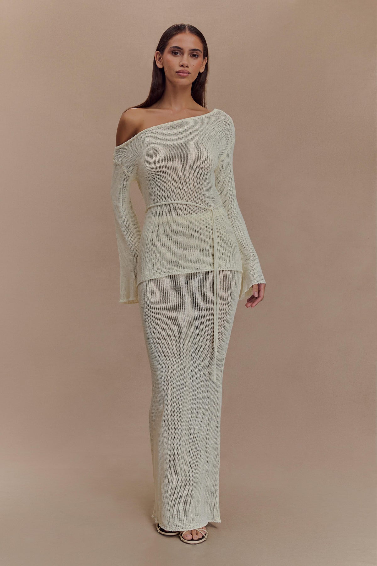 Reagan Knit Maxi Skirt - White #7