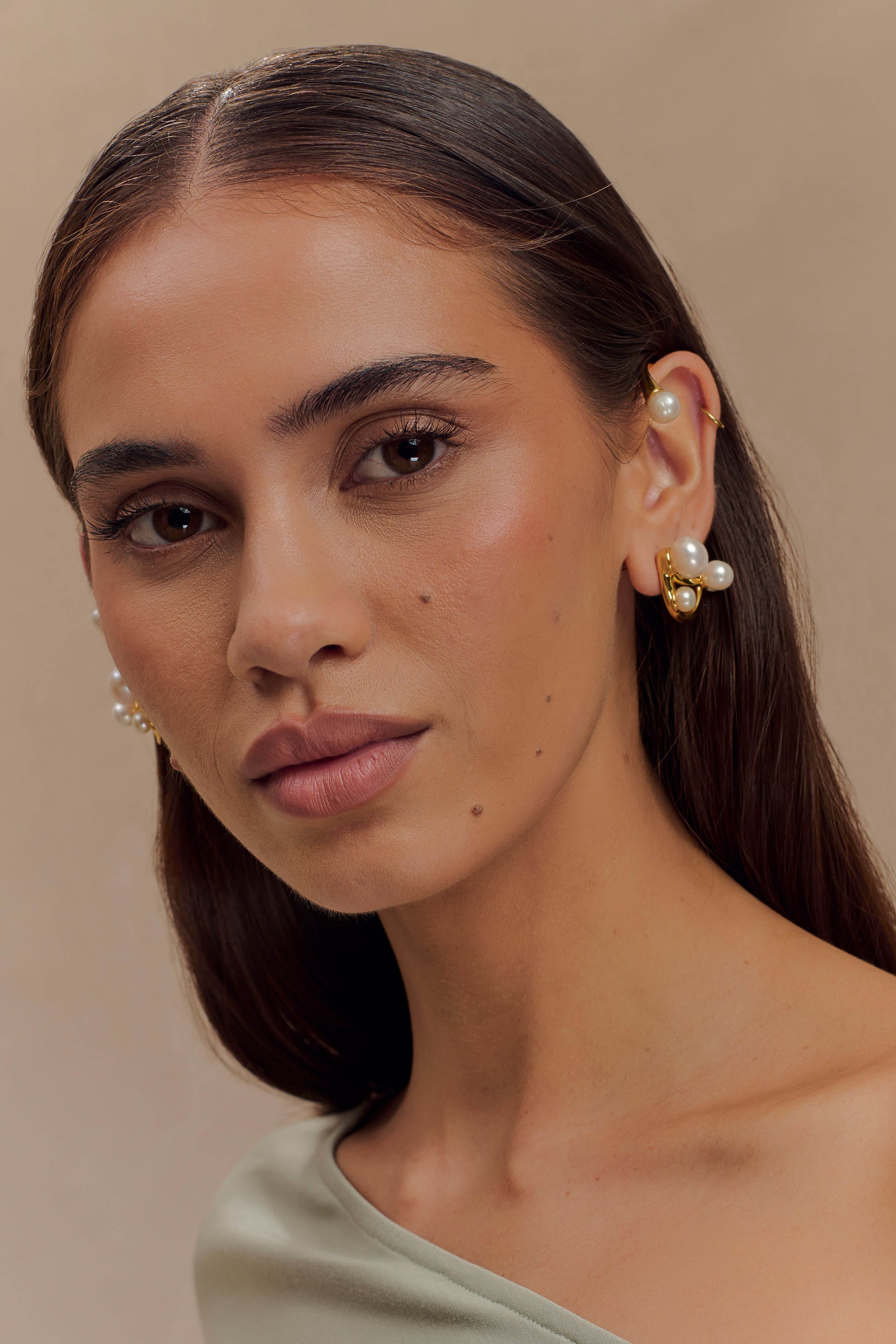 Saskia Freshwater Pearl Ear Cuff - Pearl #2