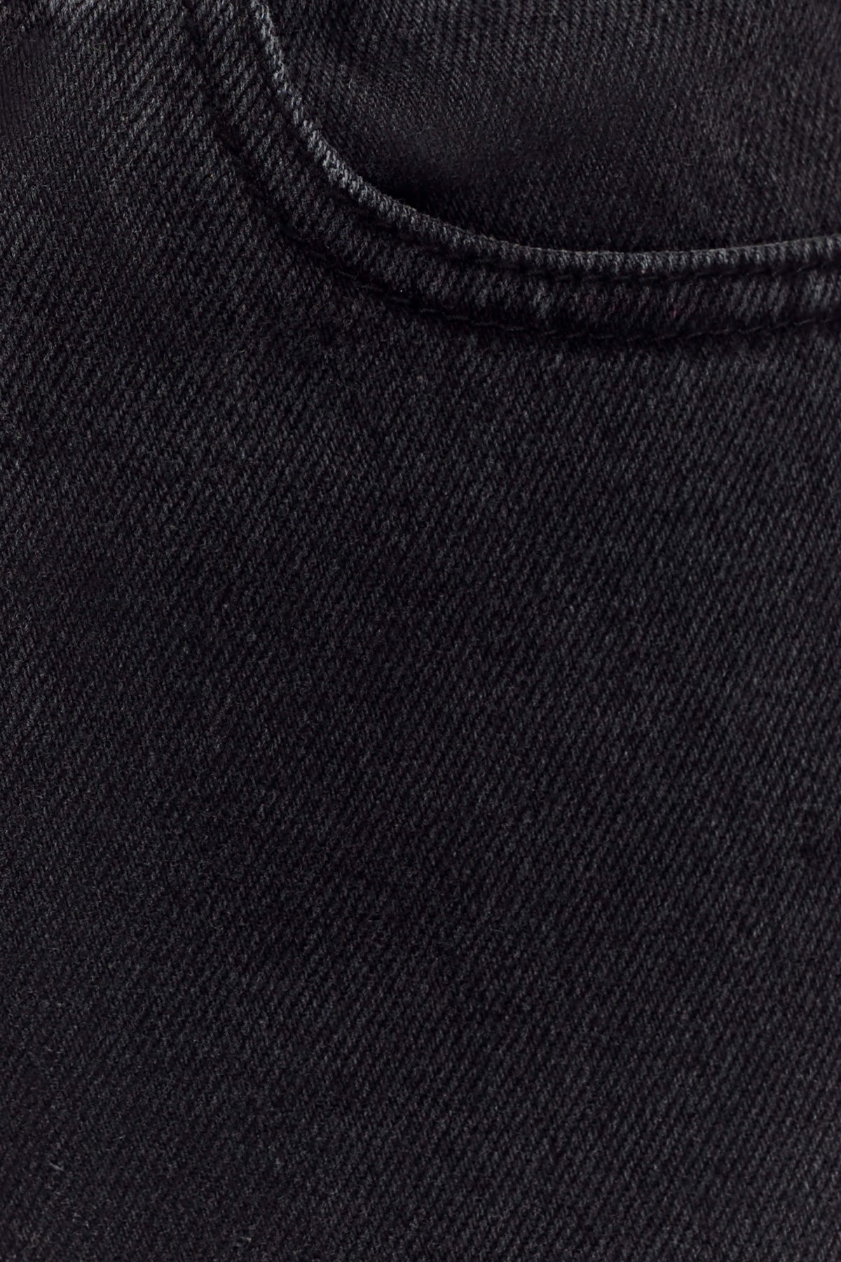 Caitlin Mid Rise Denim Jeans - Washed Black #7
