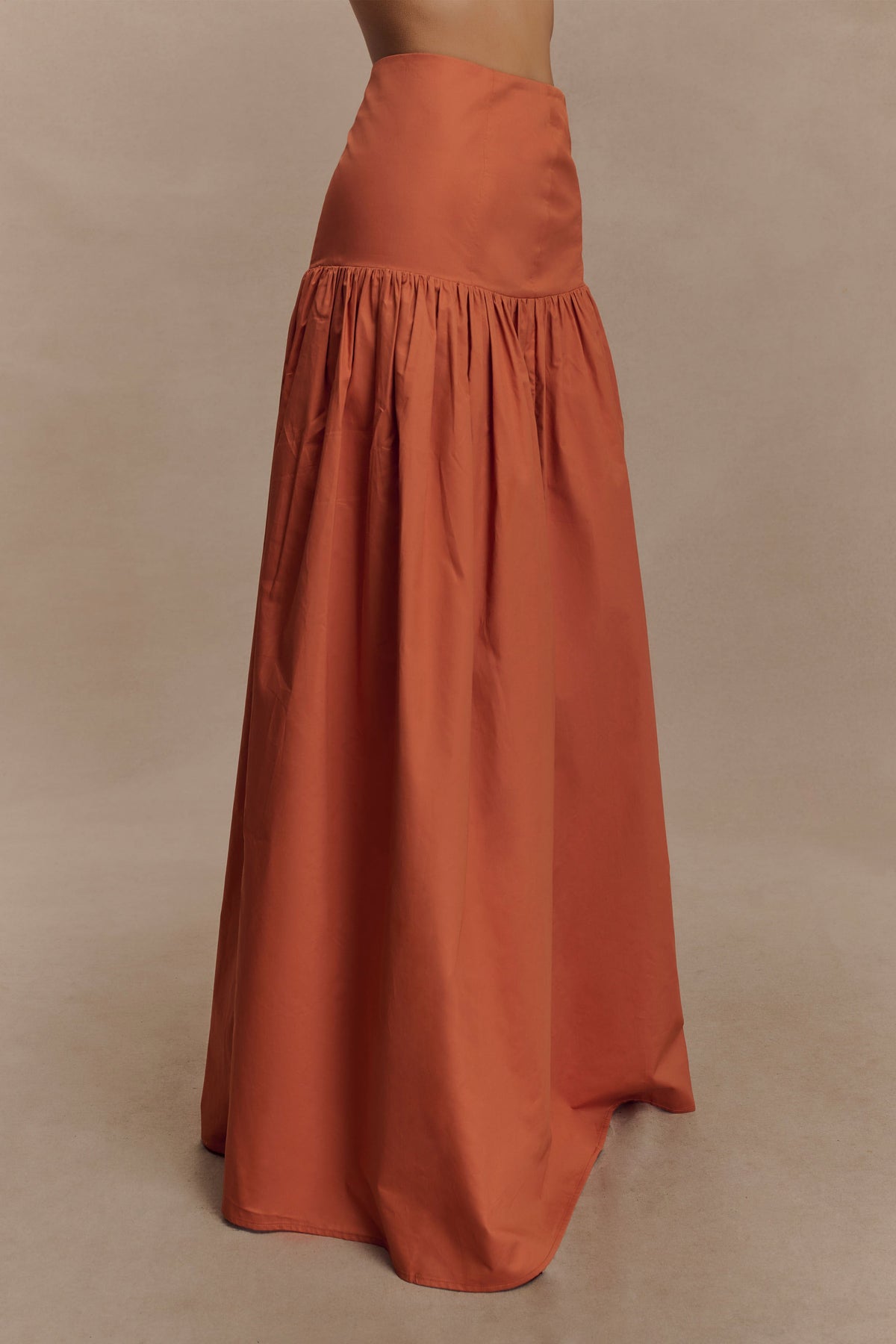 Autumn Maxi Skirt - Burnt Orange #5