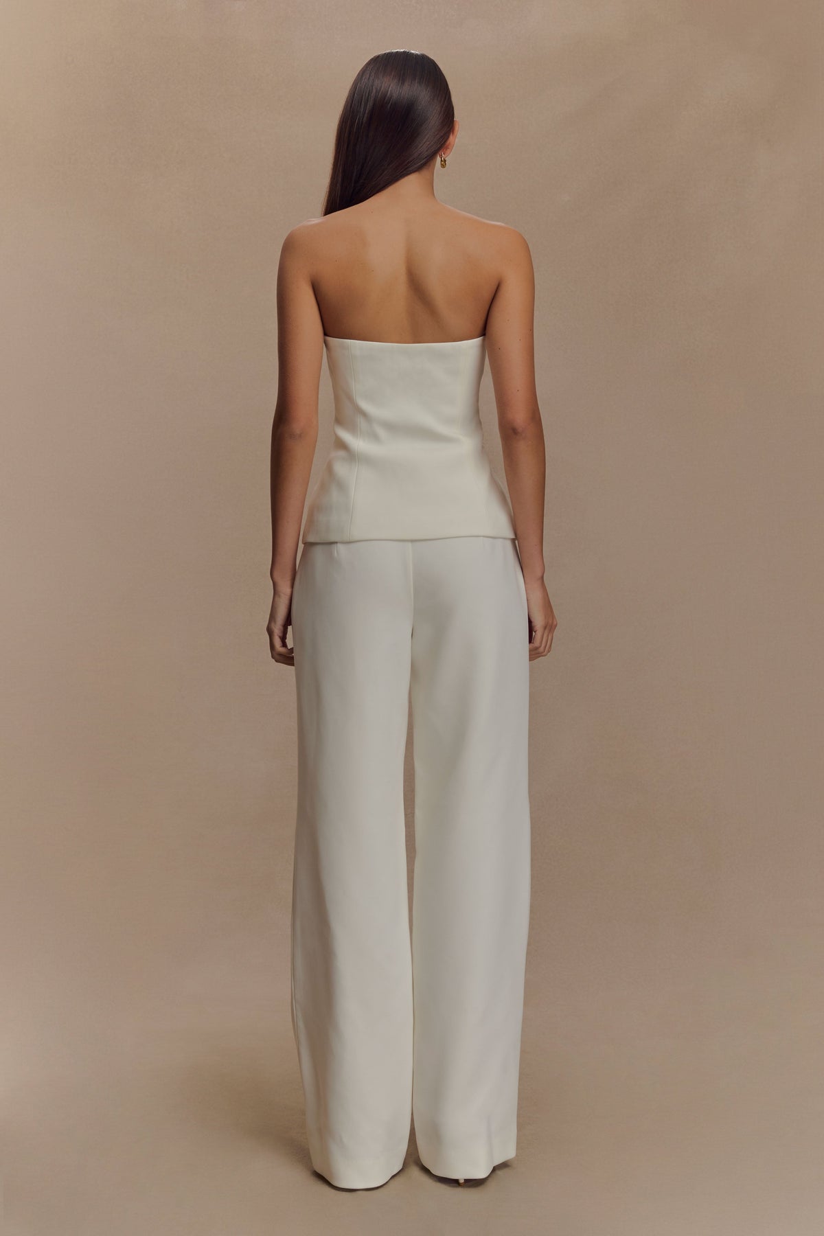 Lindie Straight Leg Suiting Pants - Ivory #4