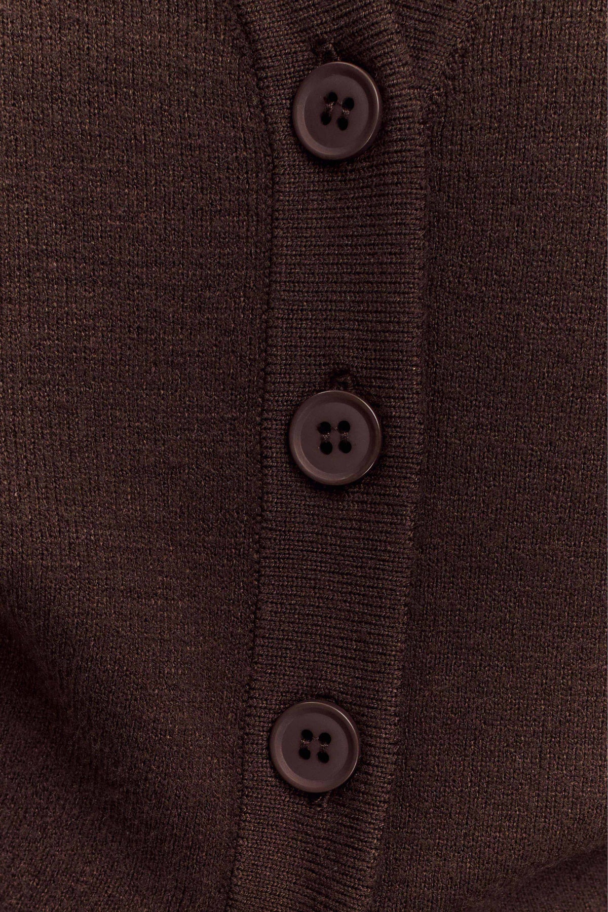 Alexia Buttoned Oversized Cardigan - Dark Chocolate #6