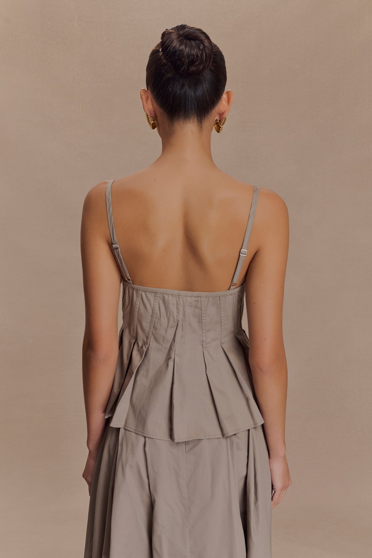 Mae Cotton Top - Pebble Brown #2
