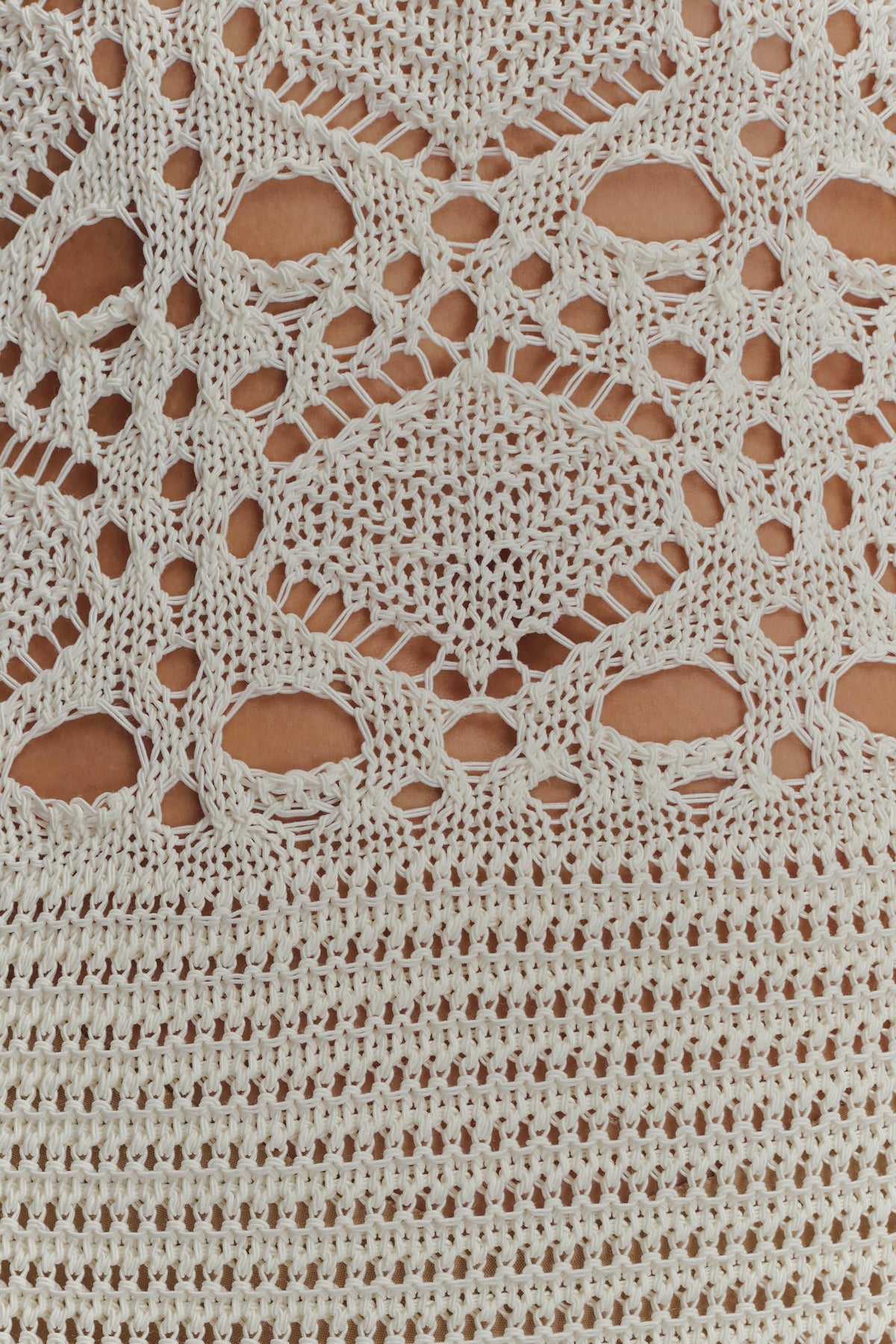 Everette Crochet Knit Mini Dress - Ivory
