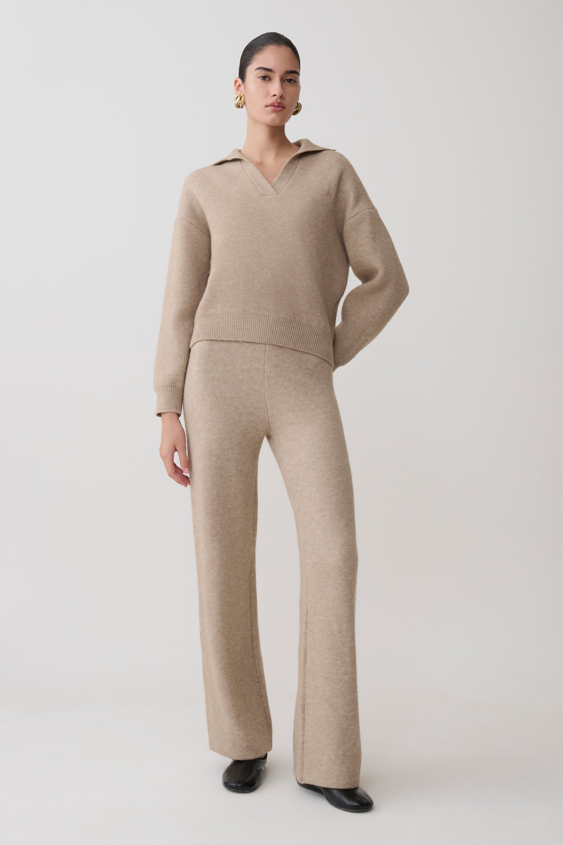 Luca Knit Jumper - Beige Marle #3