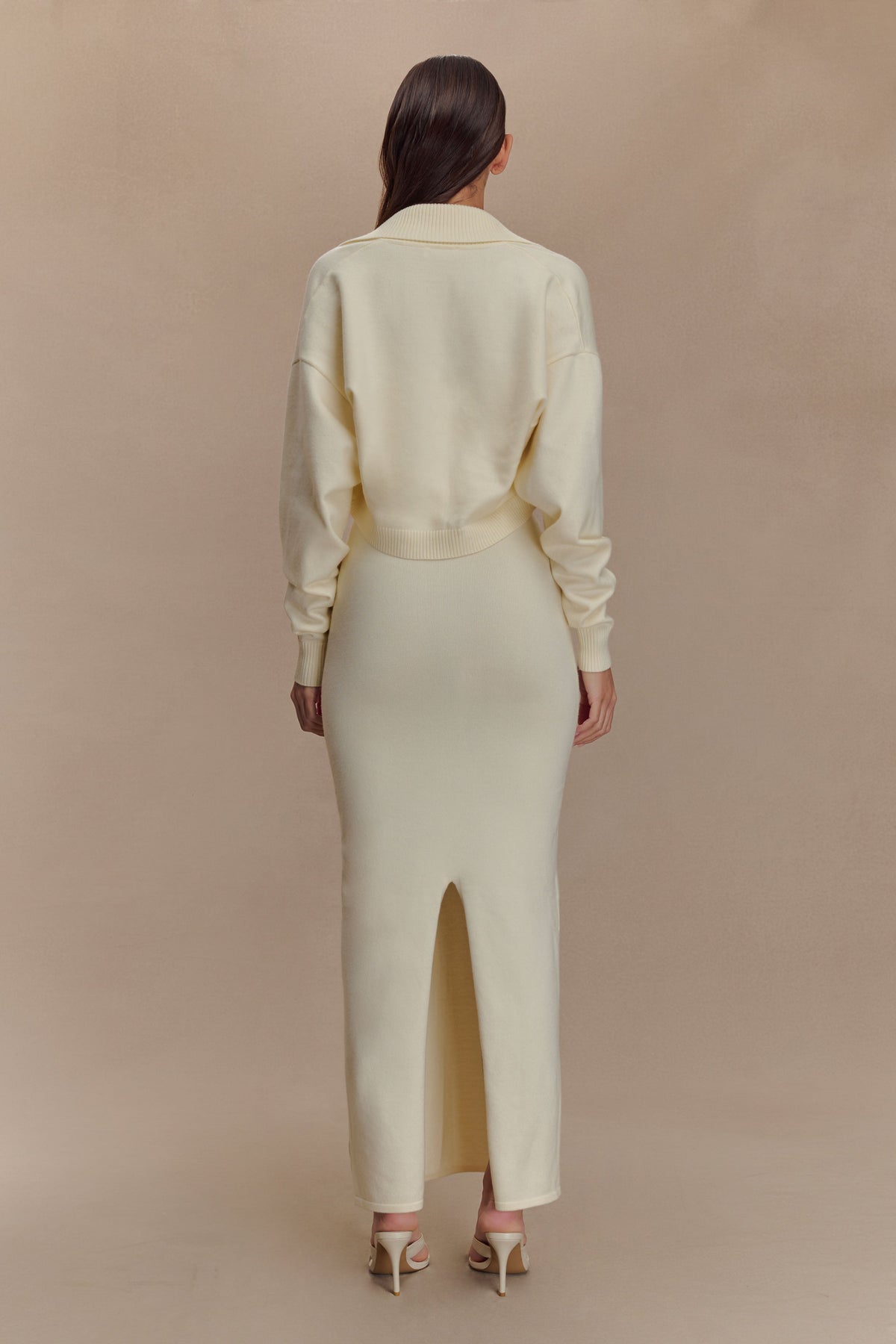 Kingston Knit Maxi Dress - Ivory #3