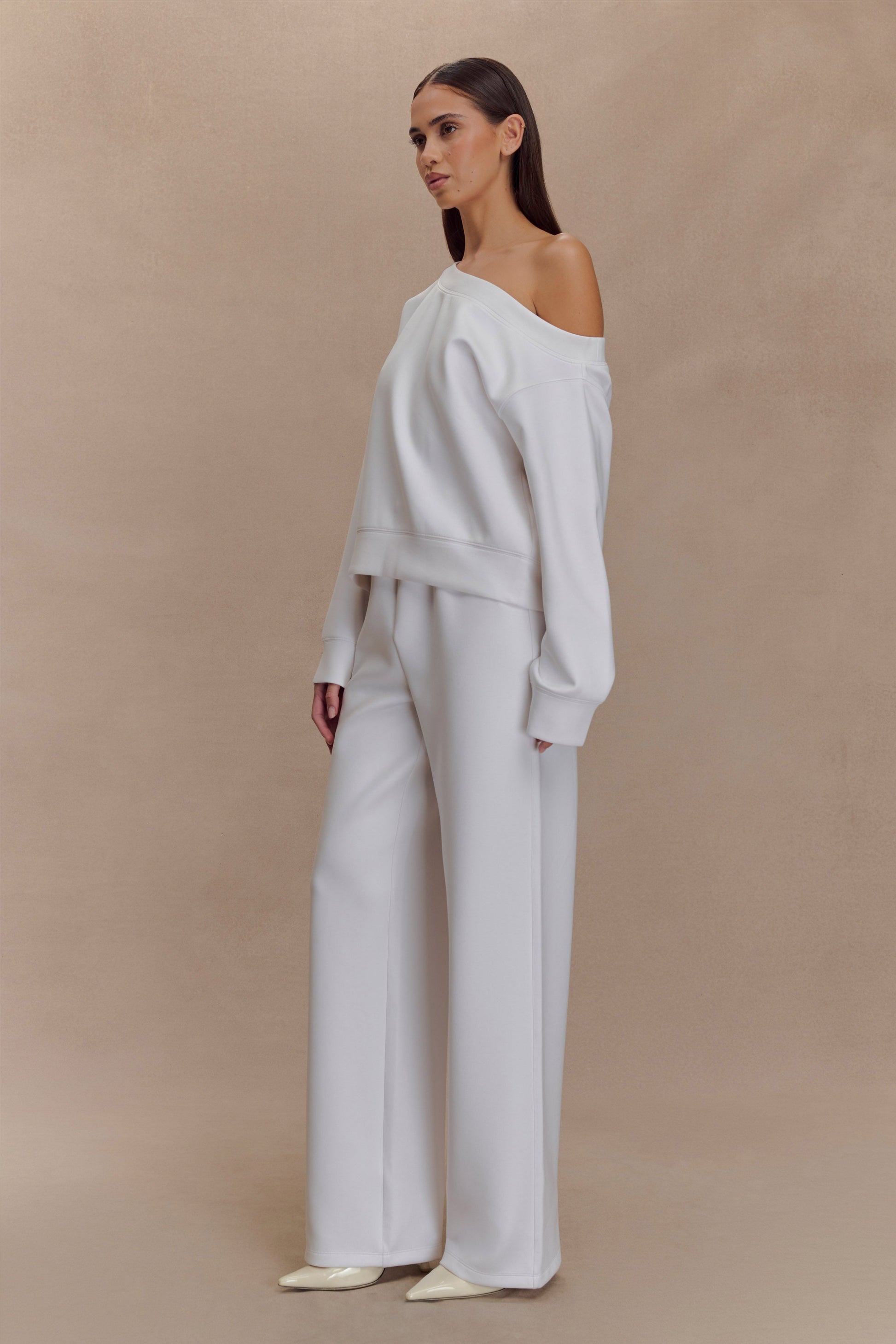 August Straight Leg Jogger - Ivory #5