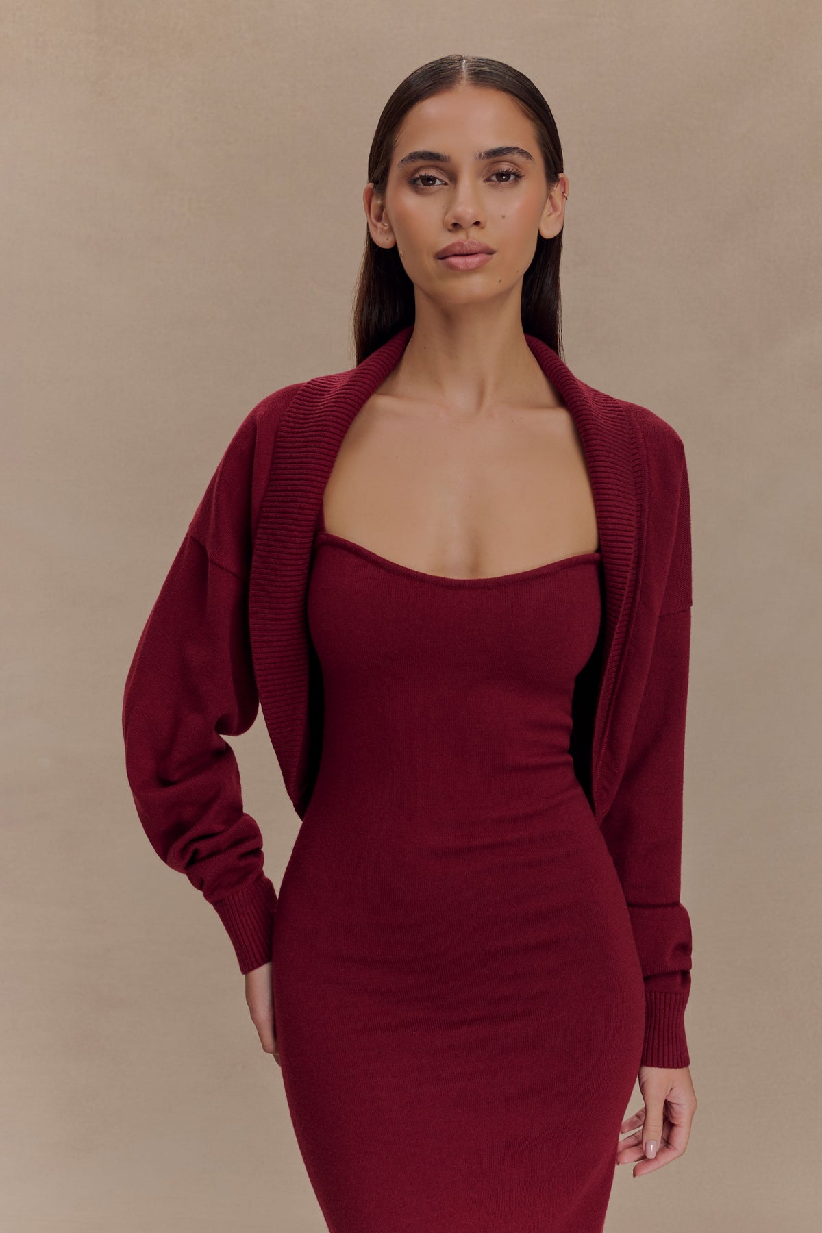 Kingston Knit Maxi Dress - Merlot #6