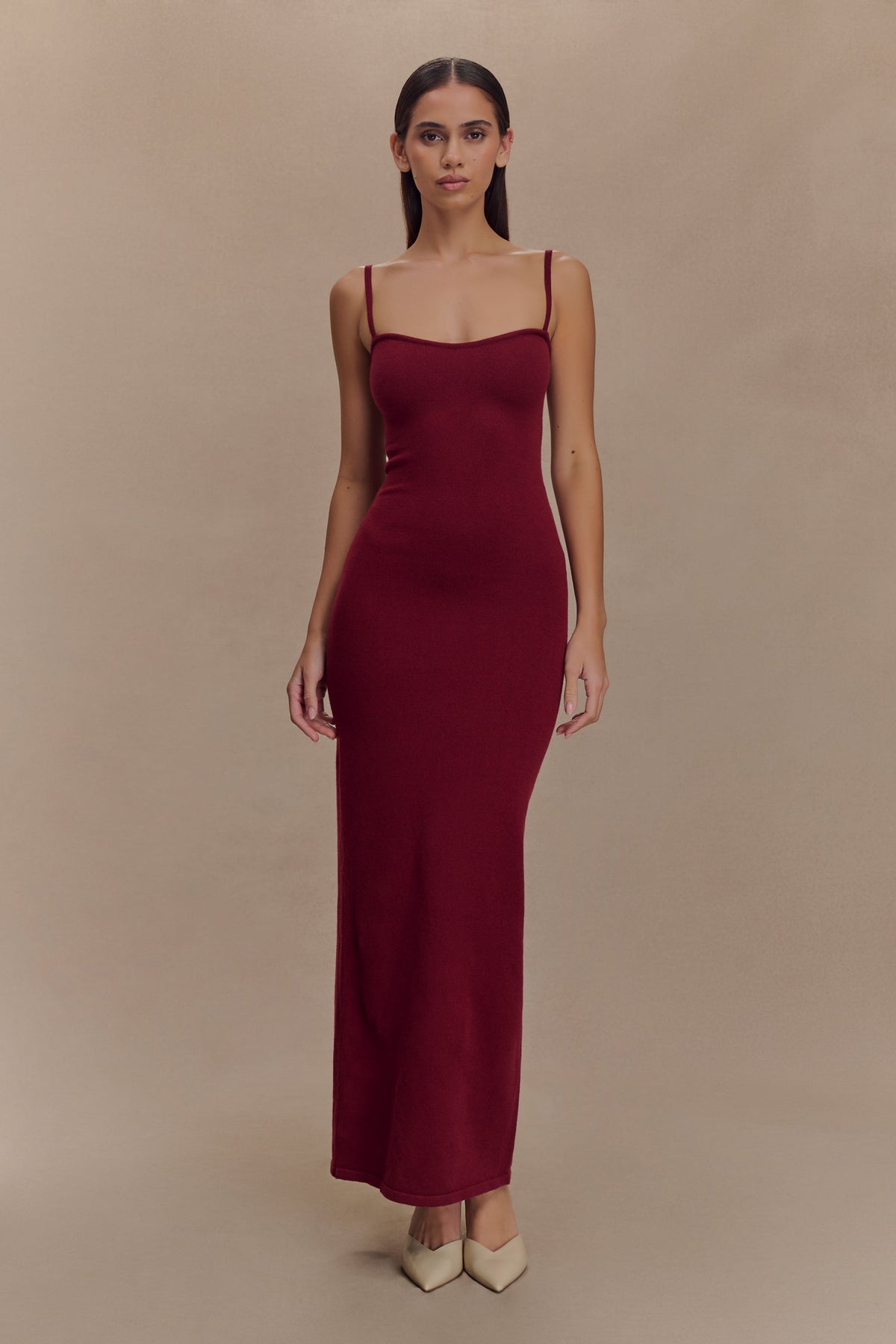 Kingston Knit Maxi Dress - Merlot #4