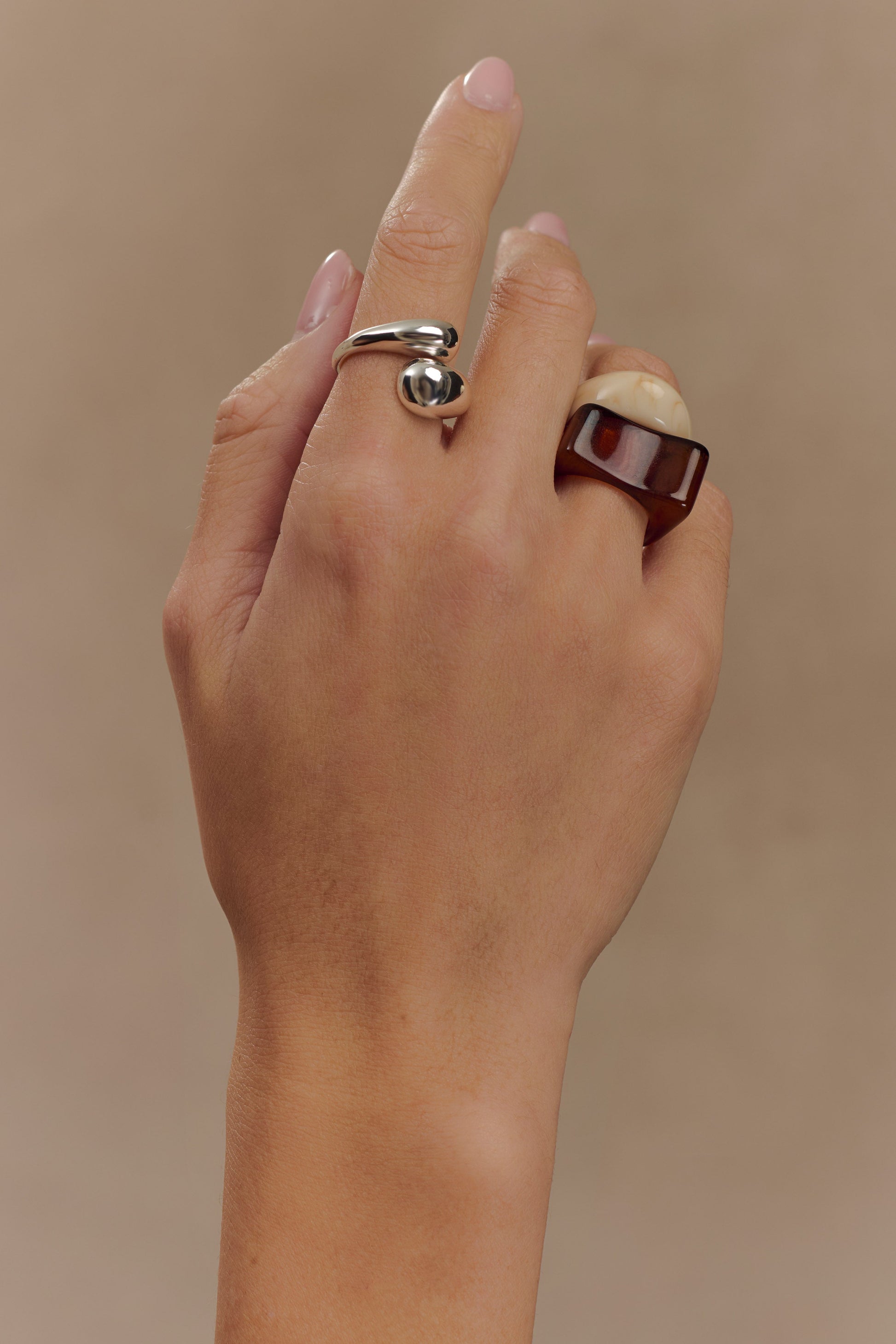 Romeo 3 Stack Ring Set - Silver #4