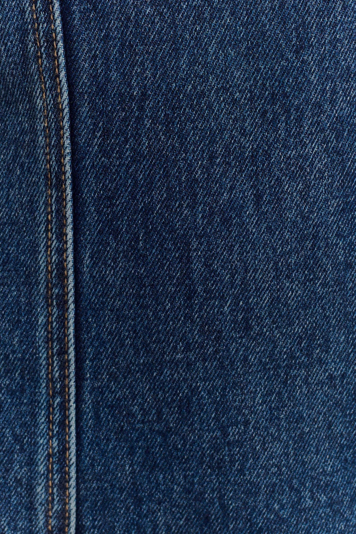 Pascale Off Shoulder Denim Mini Dress - Washed Dark Blue #9