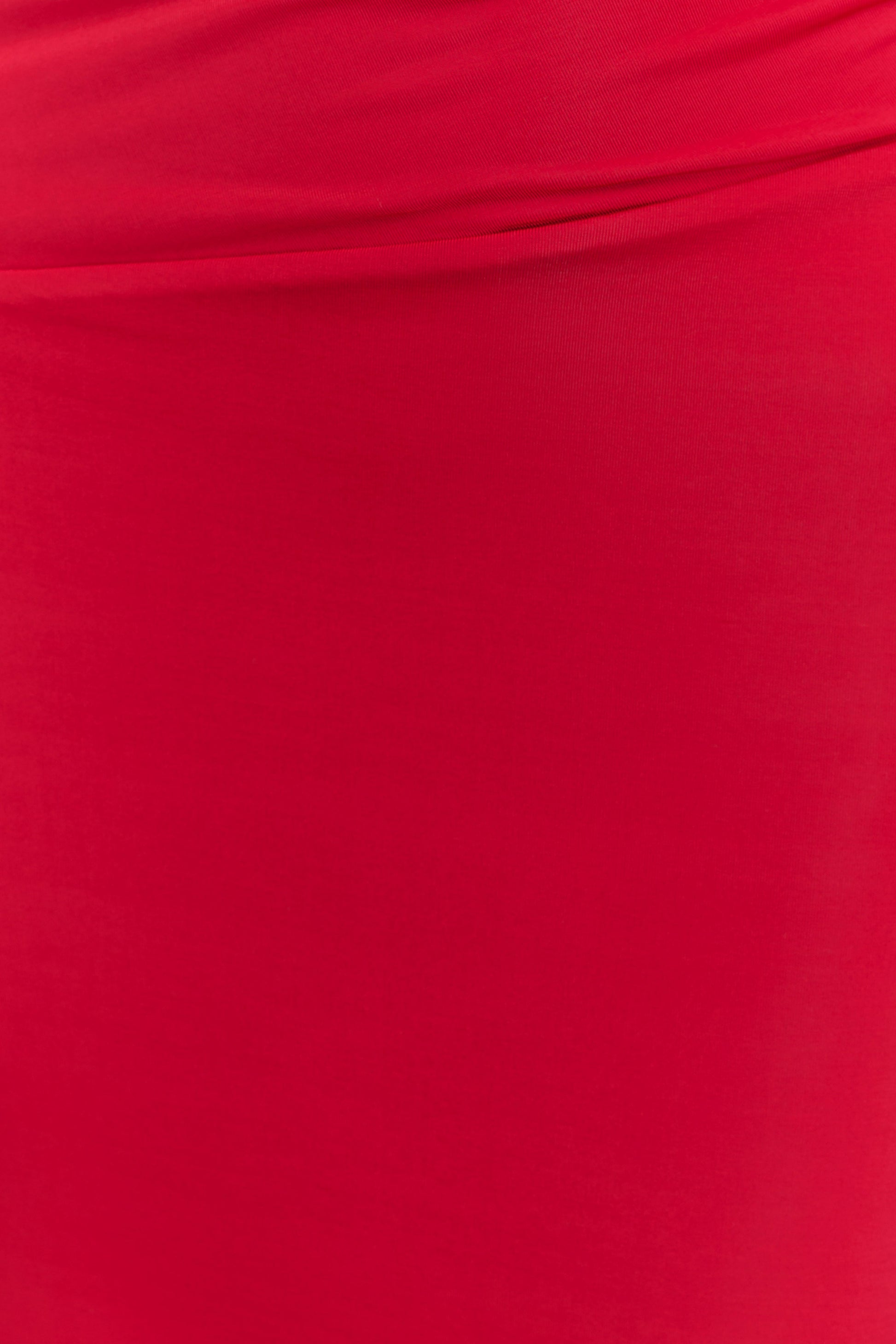 Therese Off Shoulder Ruched Maxi Dress - Red #6