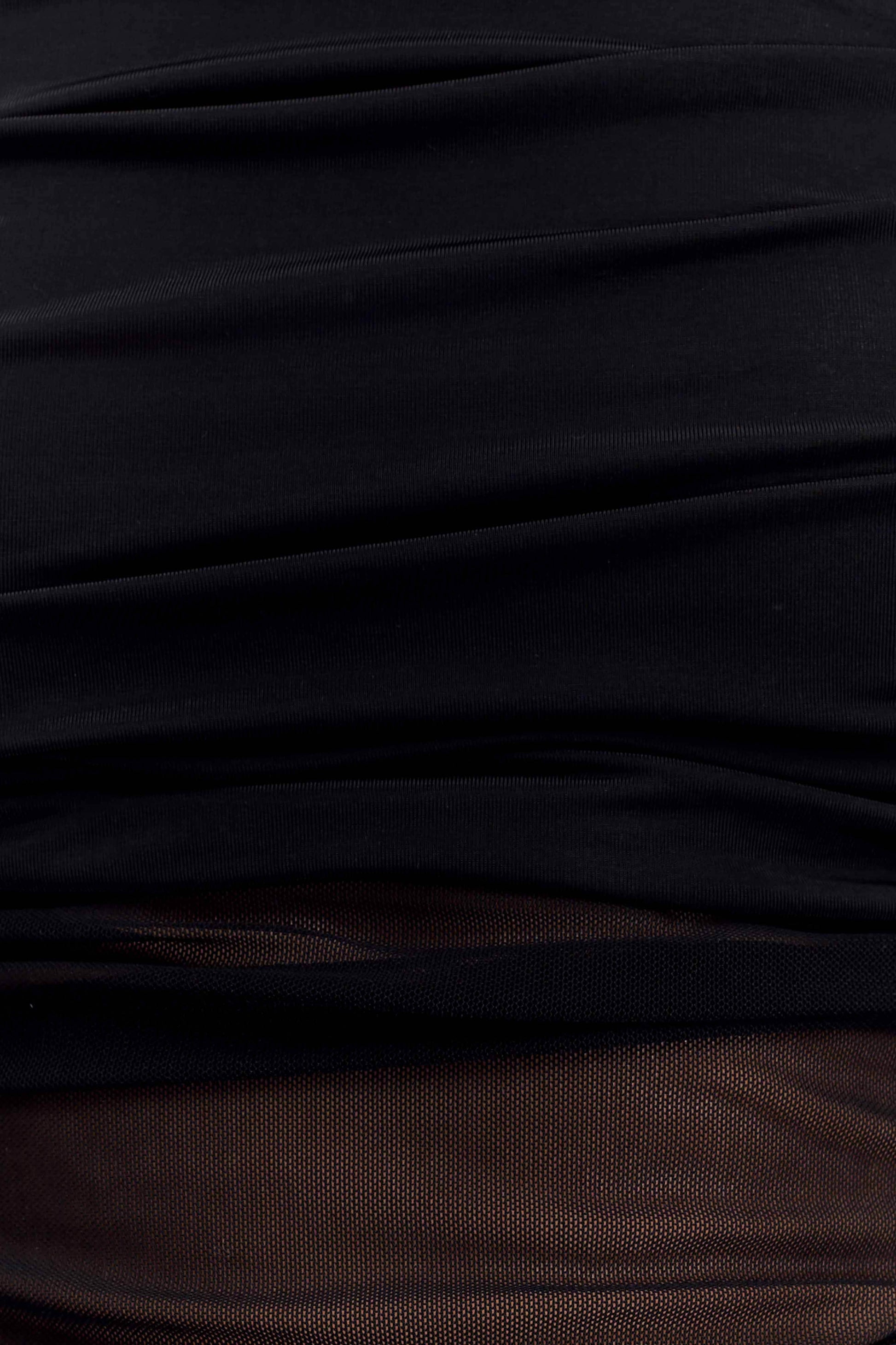 Dahlia One Shoulder Top - Black #7