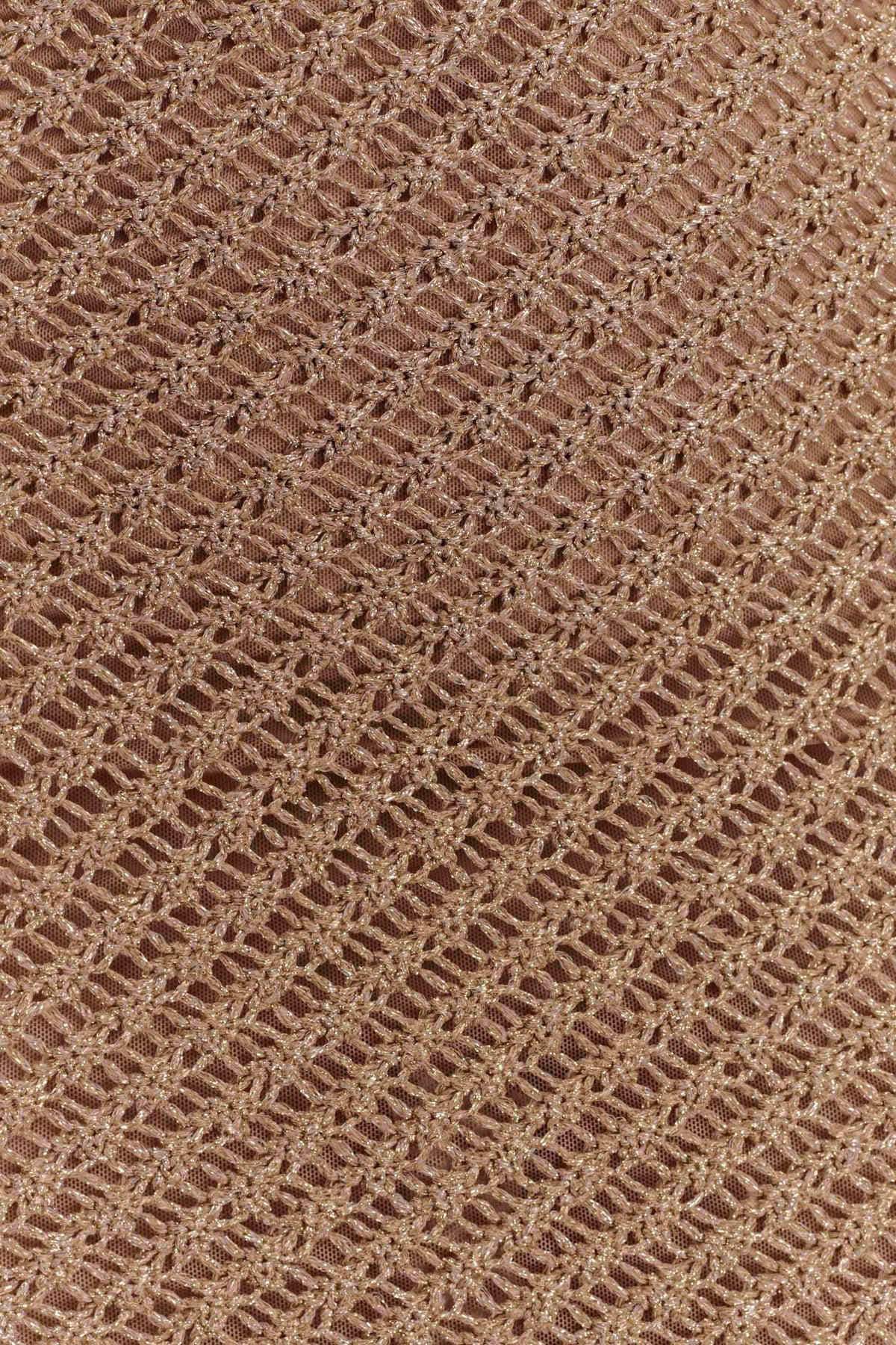 Raelynn Metallic Knit Fringe Midi Dress - Gold #8