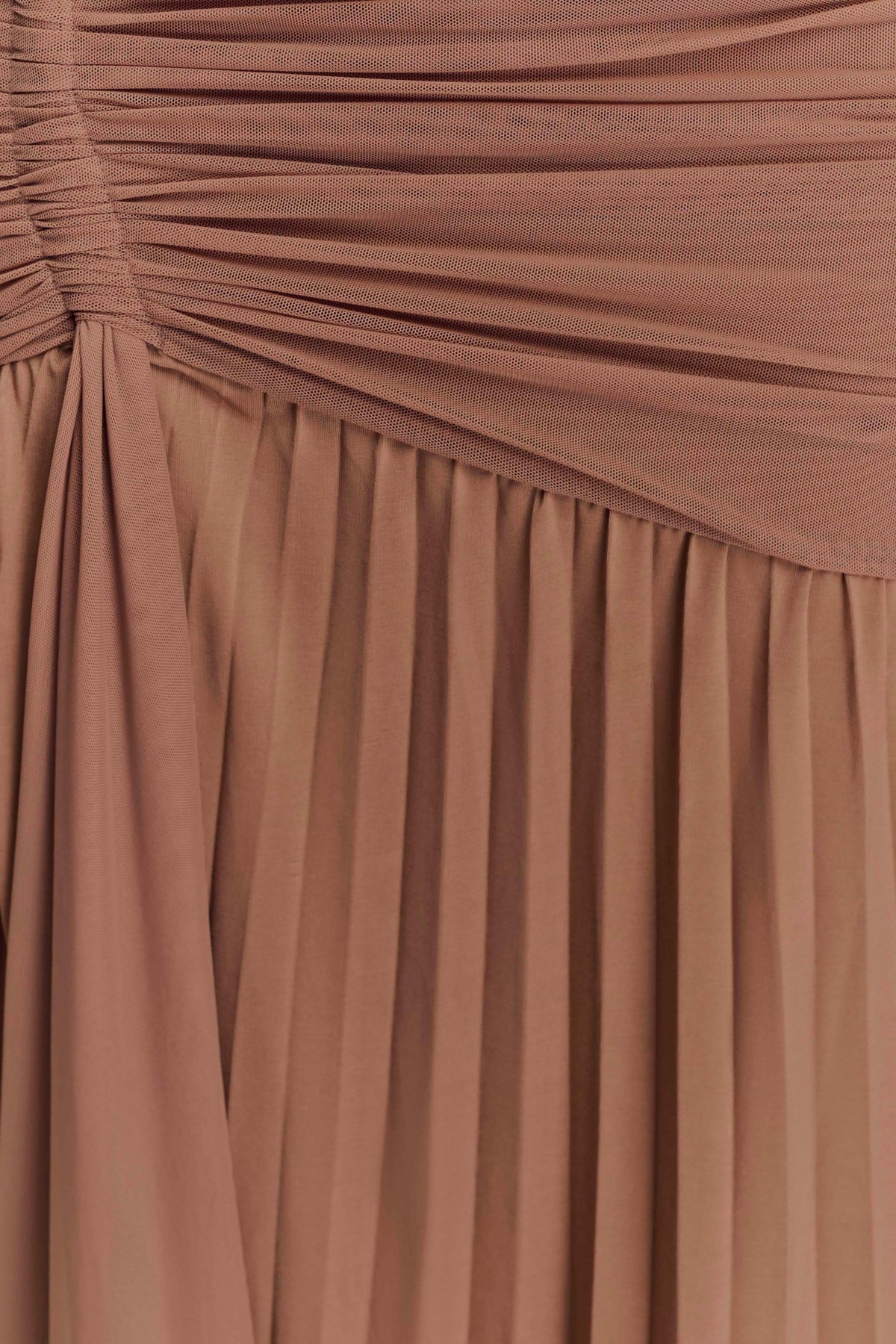 Dania Cowl Neck Slinky Maxi Dress - Mocha Mousse #6