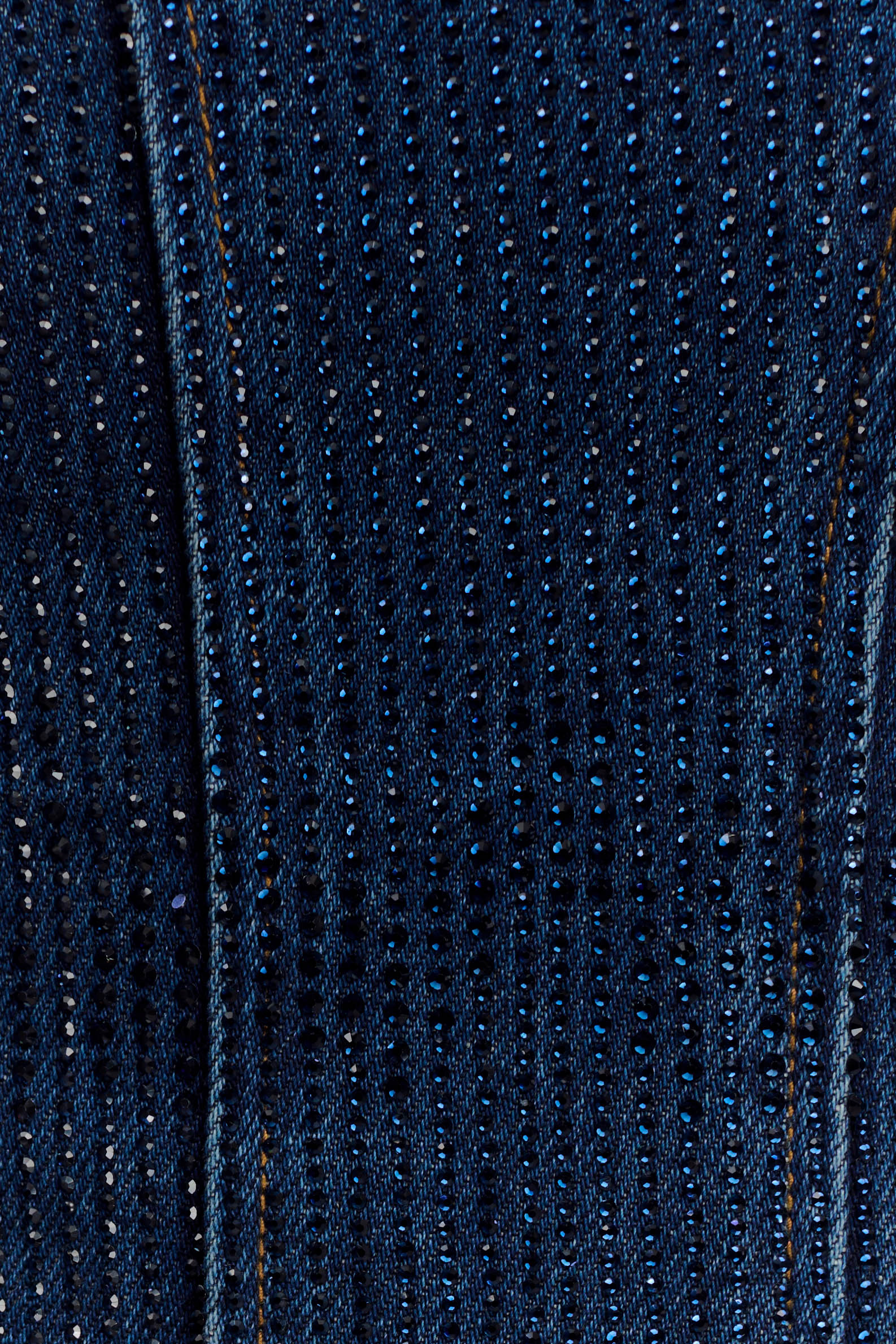 Monte Strapless Diamante Denim Corset - Midnight Blue #9