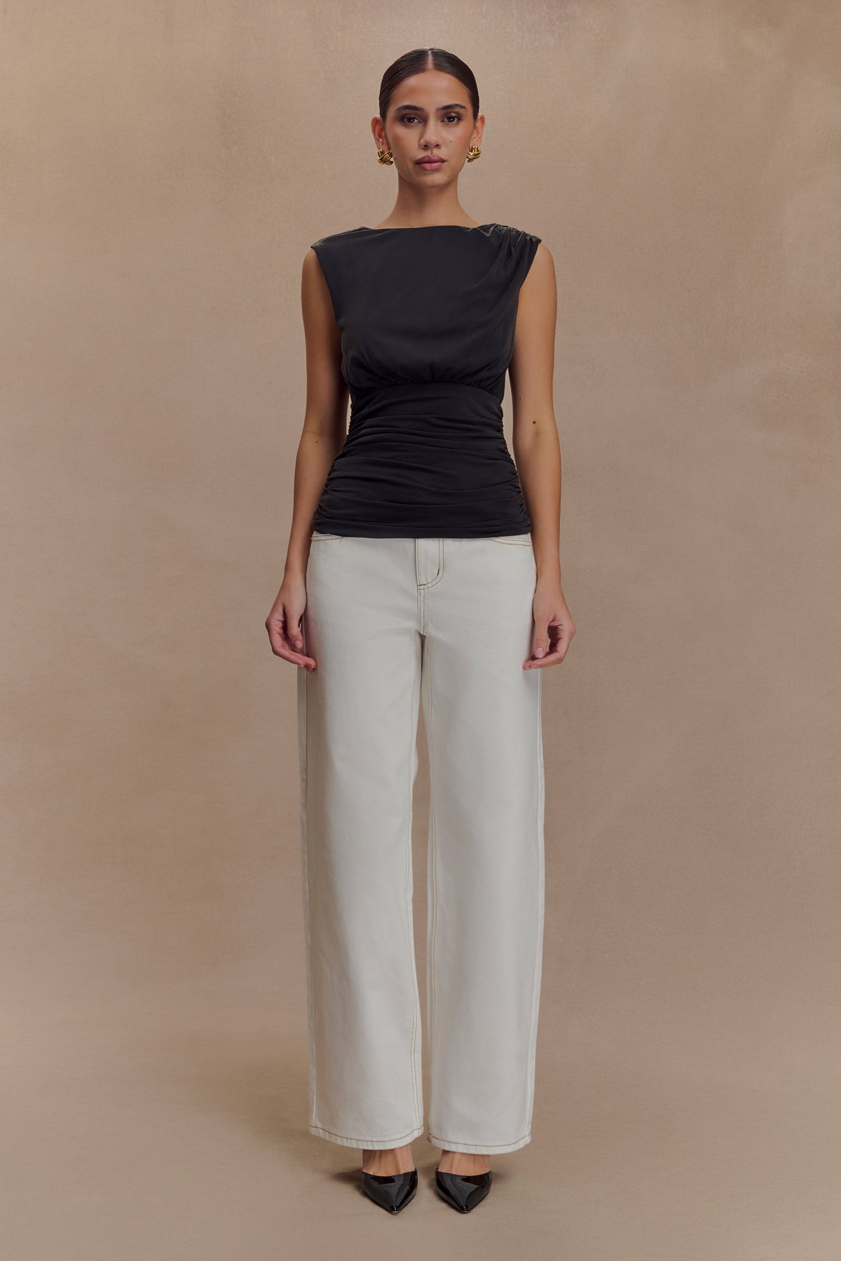 Anthony Short Sleeve Top - Black #6