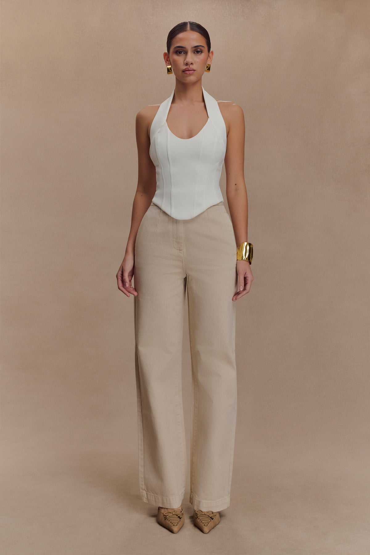 Rayne Wide Leg Denim Jeans - Stone Wash #4