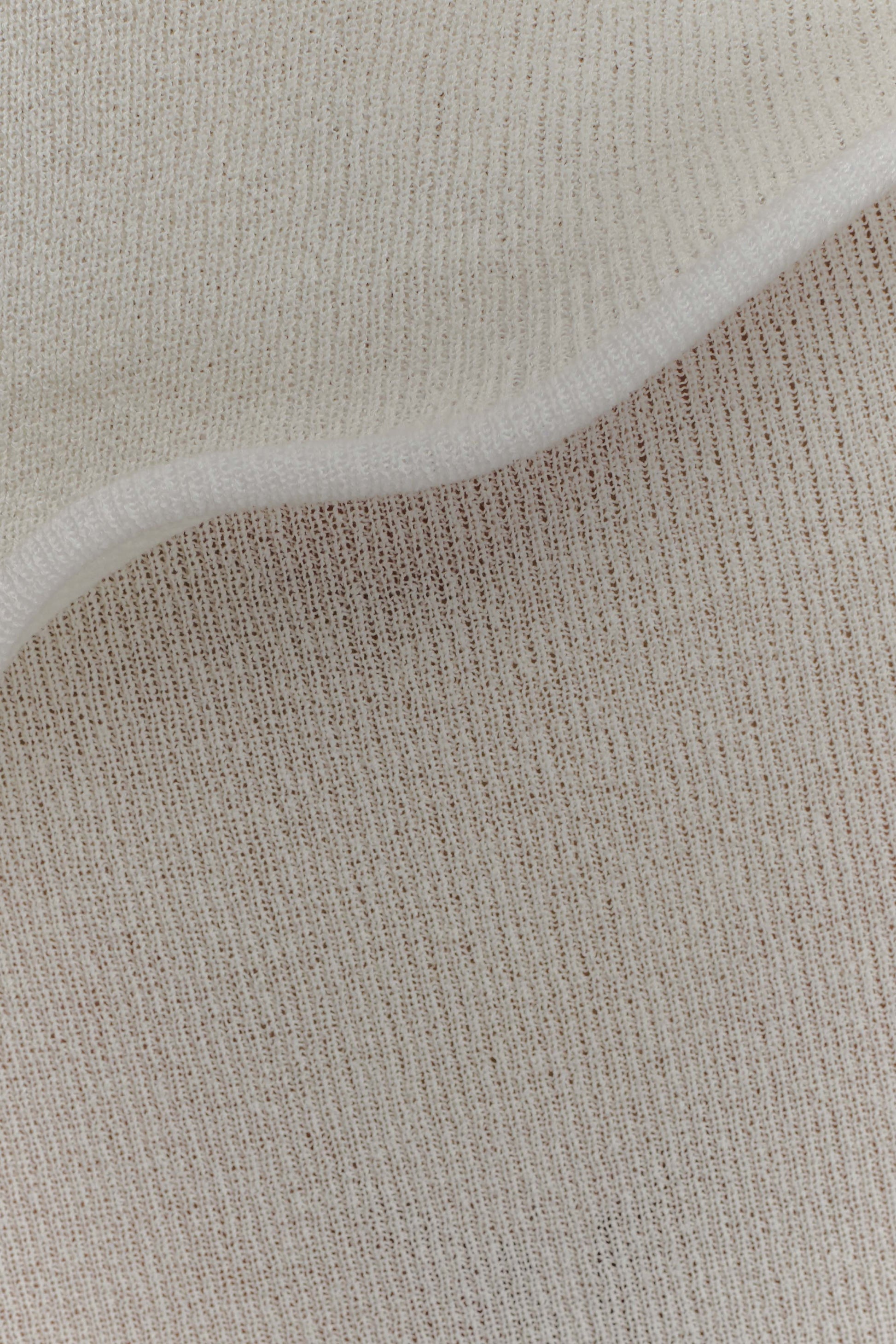 Caprice Halter Knit Maxi Dress - White #8
