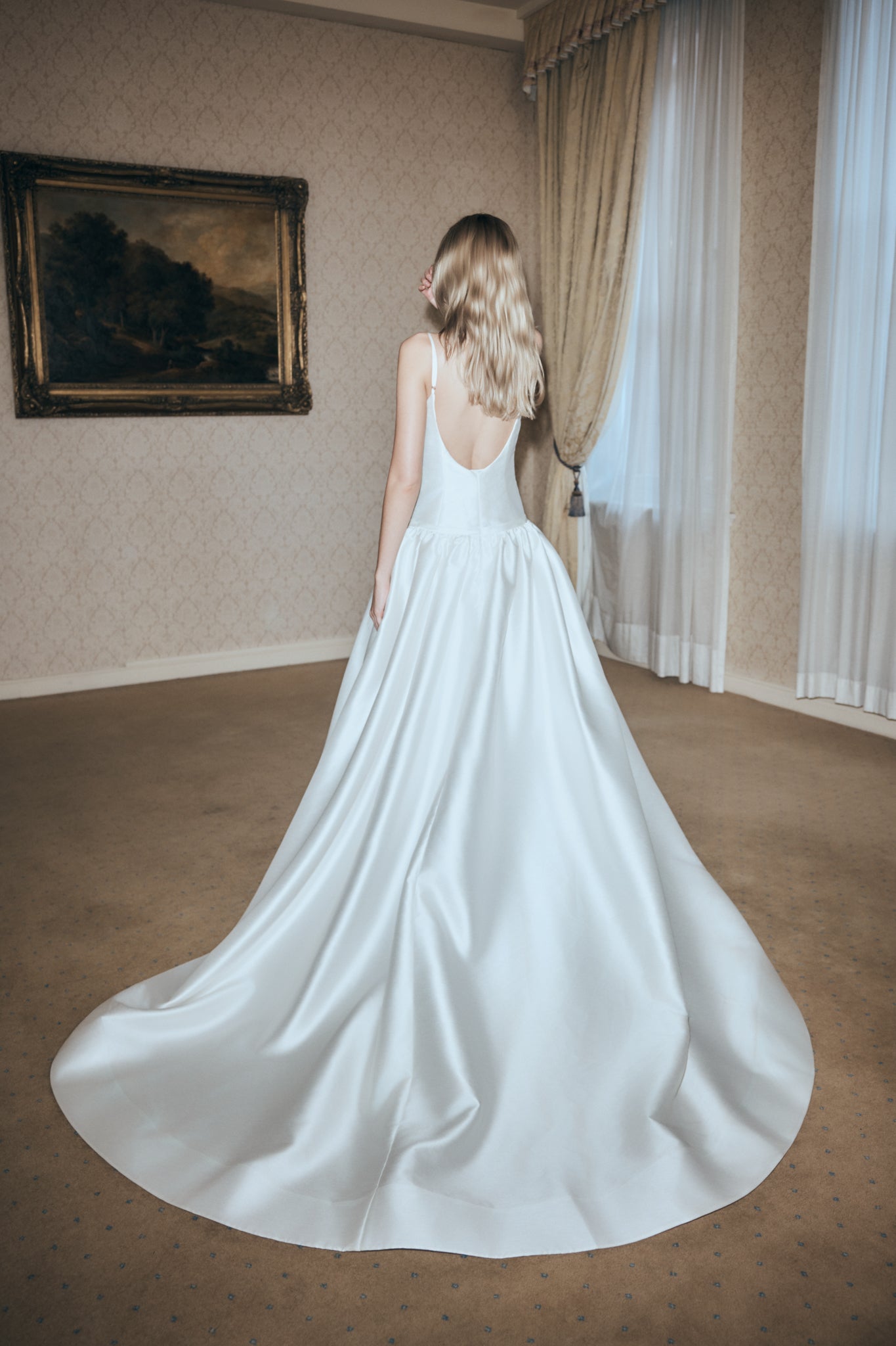 Carol Taffeta Maxi Gown - Ivory #2